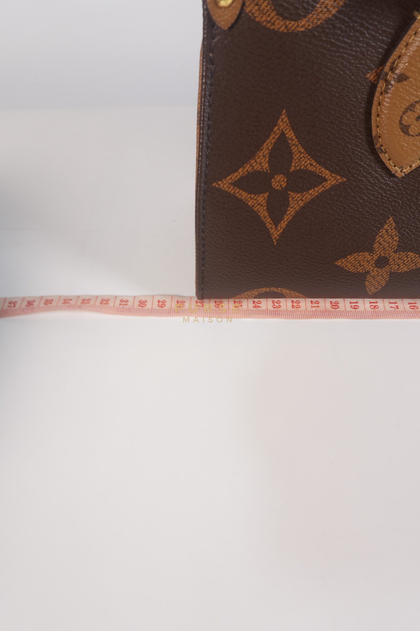 OnTheGo (OTG) East West in Reverse Monogram Canvas & Gold Hardware Microchip | Purse Maison Luxury Bags Shop