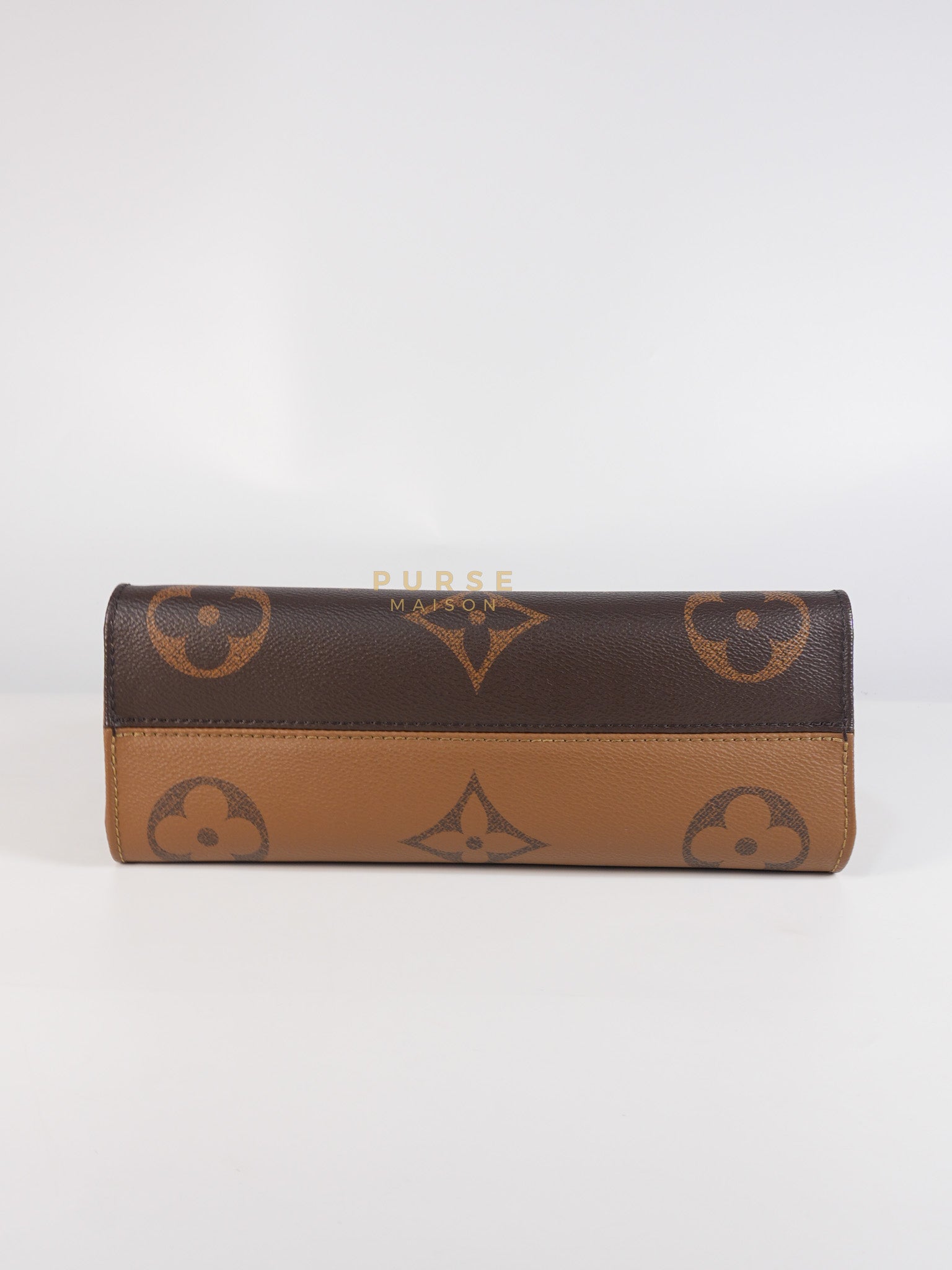 OnTheGo (OTG) East West in Reverse Monogram Canvas & Gold Hardware Microchip | Purse Maison Luxury Bags Shop