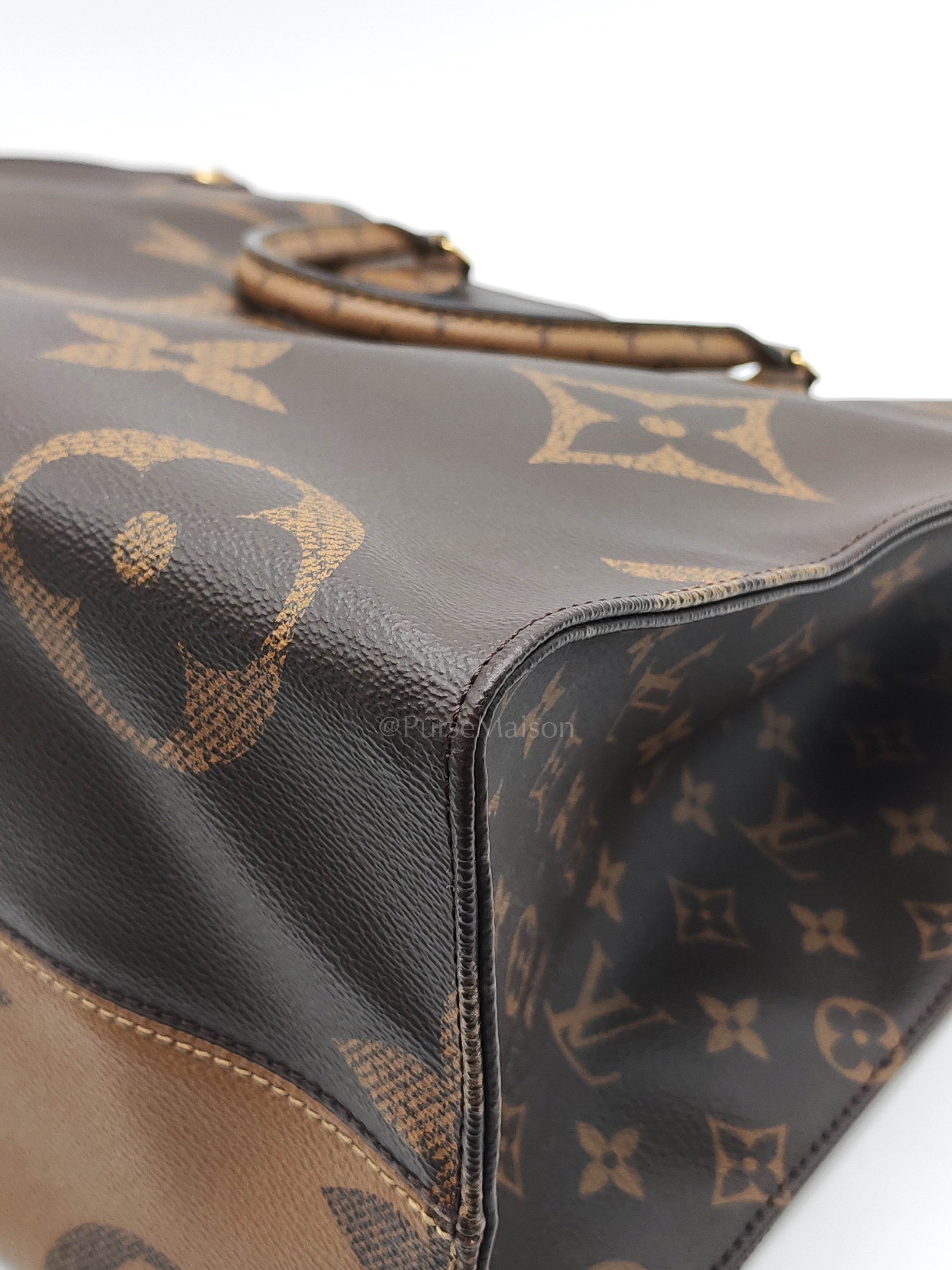 OnTheGo (OTG) GM in Reserve Monogram Canvas & Gold Hardware (DateCode: NZ4169) | Purse Maison Luxury Bags Shop
