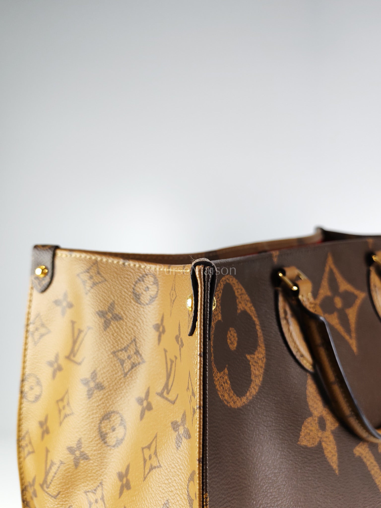 OnTheGo (OTG) GM In Reverse Monogram Canvas Tote Bag (Date Code: NZ3169) | Purse Maison Luxury Bags Shop