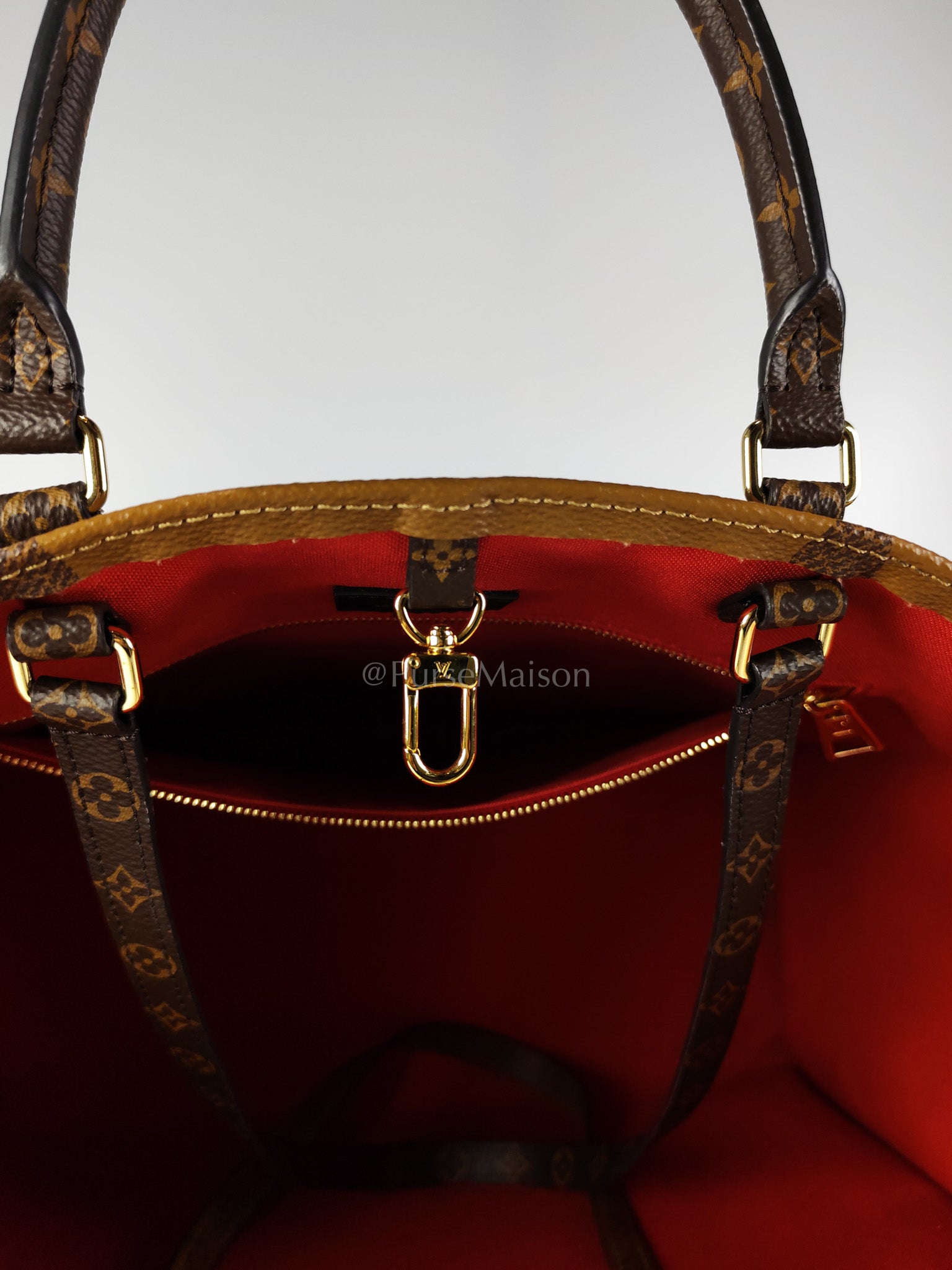 OnTheGo (OTG) GM In Reverse Monogram Canvas Tote Bag (Date Code: NZ3169) | Purse Maison Luxury Bags Shop