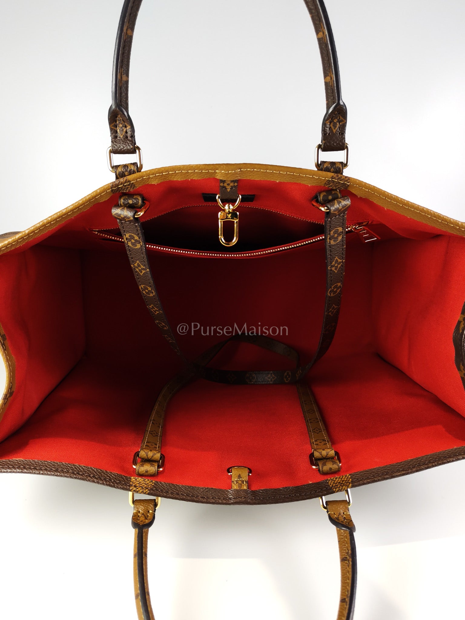 OnTheGo (OTG) GM In Reverse Monogram Canvas Tote Bag (Date Code: NZ3169) | Purse Maison Luxury Bags Shop