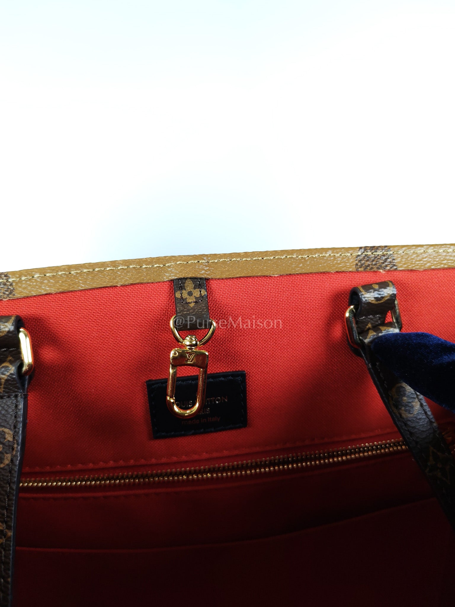 OnTheGo (OTG) GM In Reverse Monogram Canvas Tote Bag (Date Code: NZ3169) | Purse Maison Luxury Bags Shop