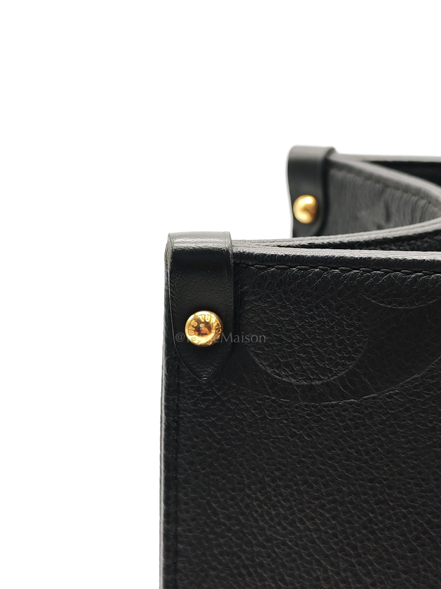 OnTheGo (OTG) MM in Black Empreinte Leather Tote Bag (Microchip) | Purse Maison Luxury Bags Shop