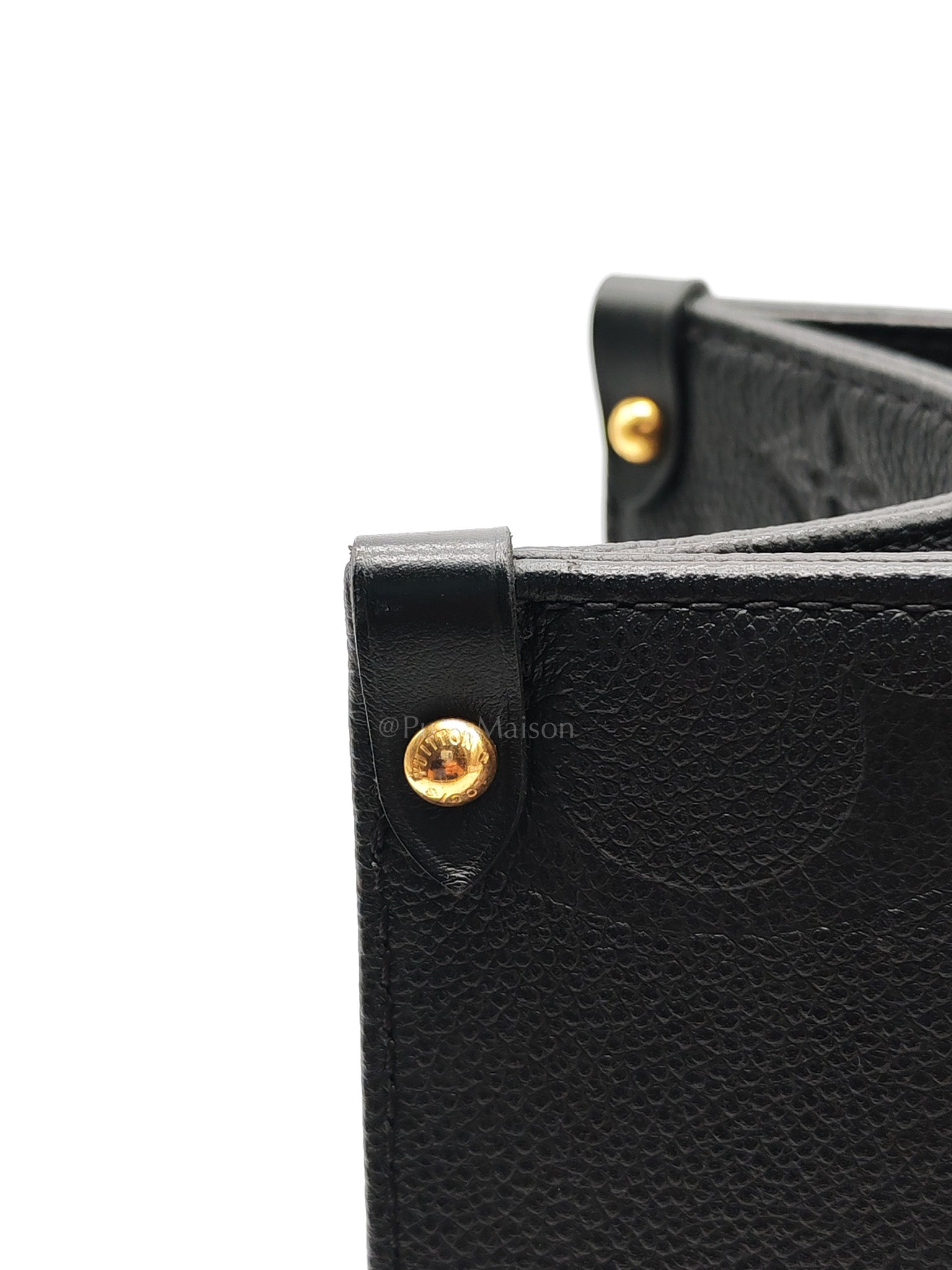 OnTheGo (OTG) MM in Black Empreinte Leather Tote Bag (Microchip) | Purse Maison Luxury Bags Shop