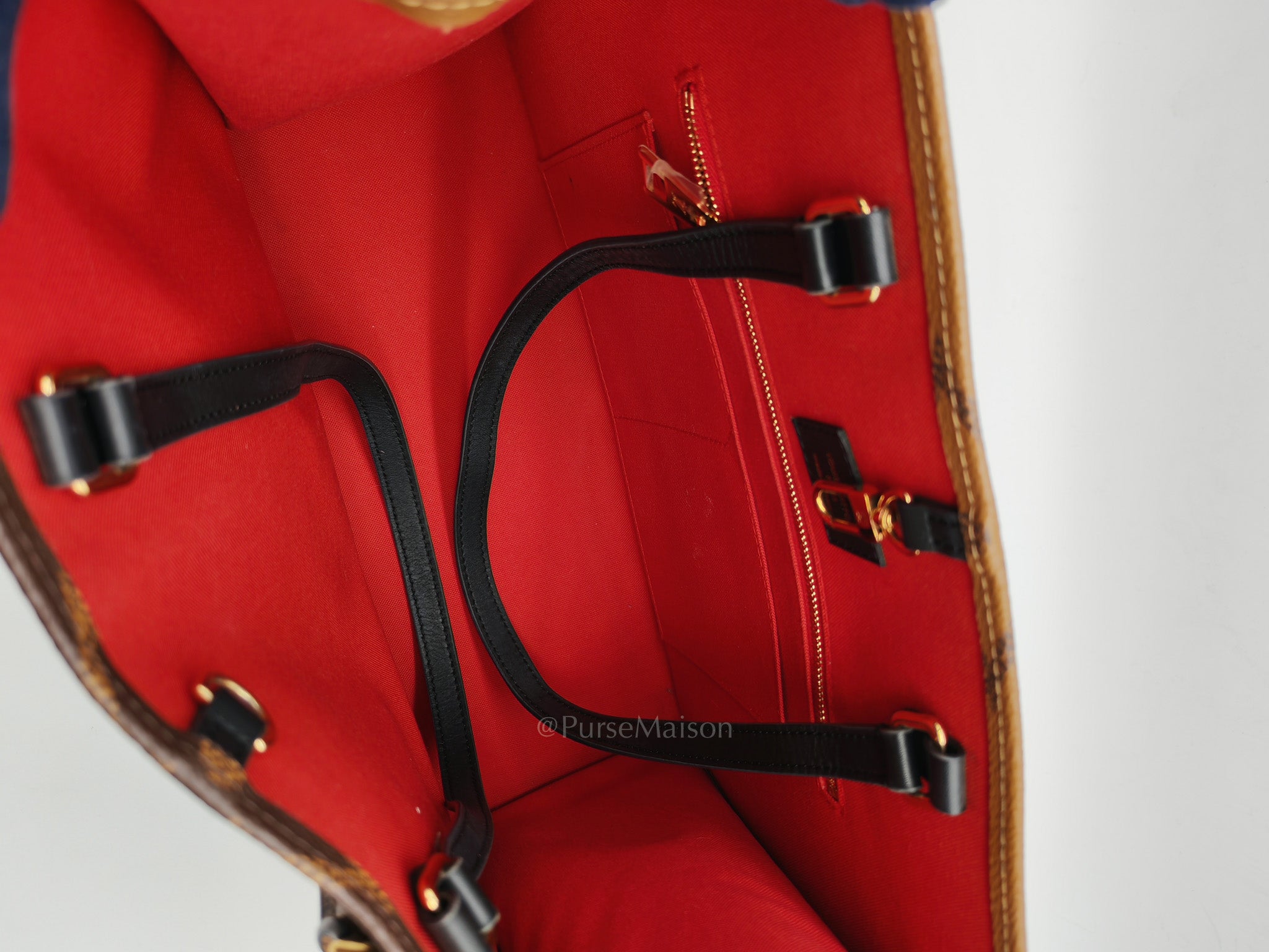 OnTheGo (OTG) MM in Reverse Monogram Canvas & Gold Hardware (Datecode: FL4200) | Purse Maison Luxury Bags Shop