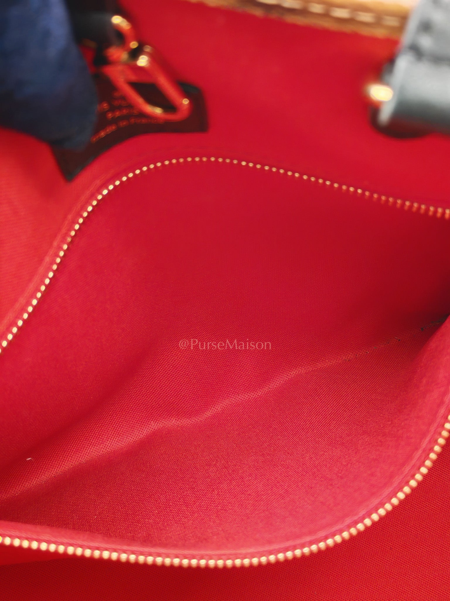 OnTheGo (OTG) MM in Reverse Monogram Canvas & Gold Hardware (Datecode: FL4200) | Purse Maison Luxury Bags Shop