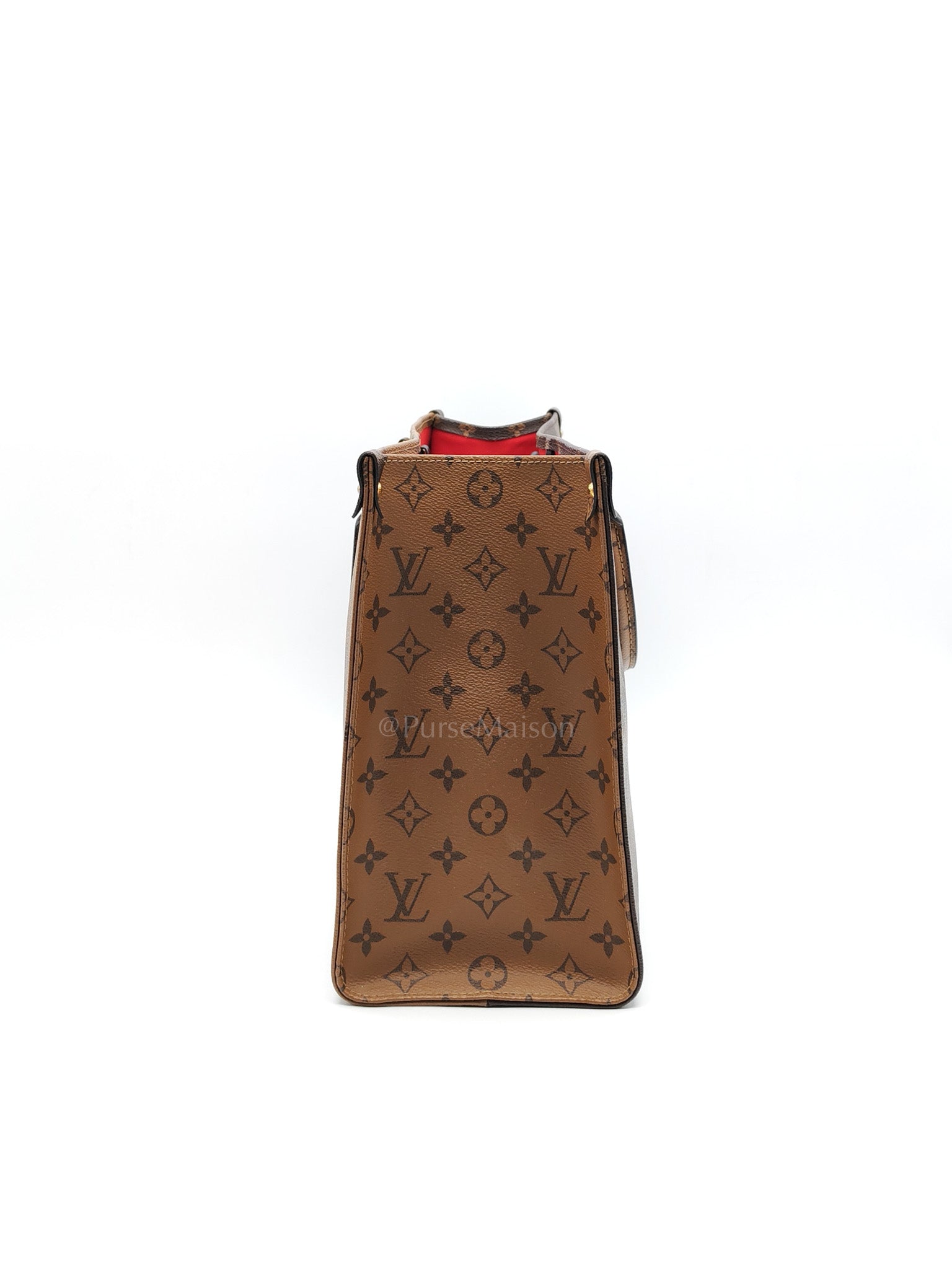 OnTheGo (OTG) MM in Reverse Monogram Canvas & Gold Hardware (Datecode: FL4200) | Purse Maison Luxury Bags Shop
