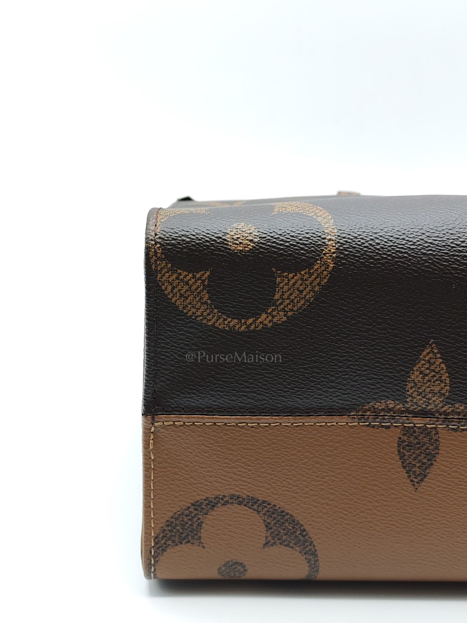 OnTheGo (OTG) MM in Reverse Monogram Canvas & Gold Hardware (Datecode: FL4200) | Purse Maison Luxury Bags Shop