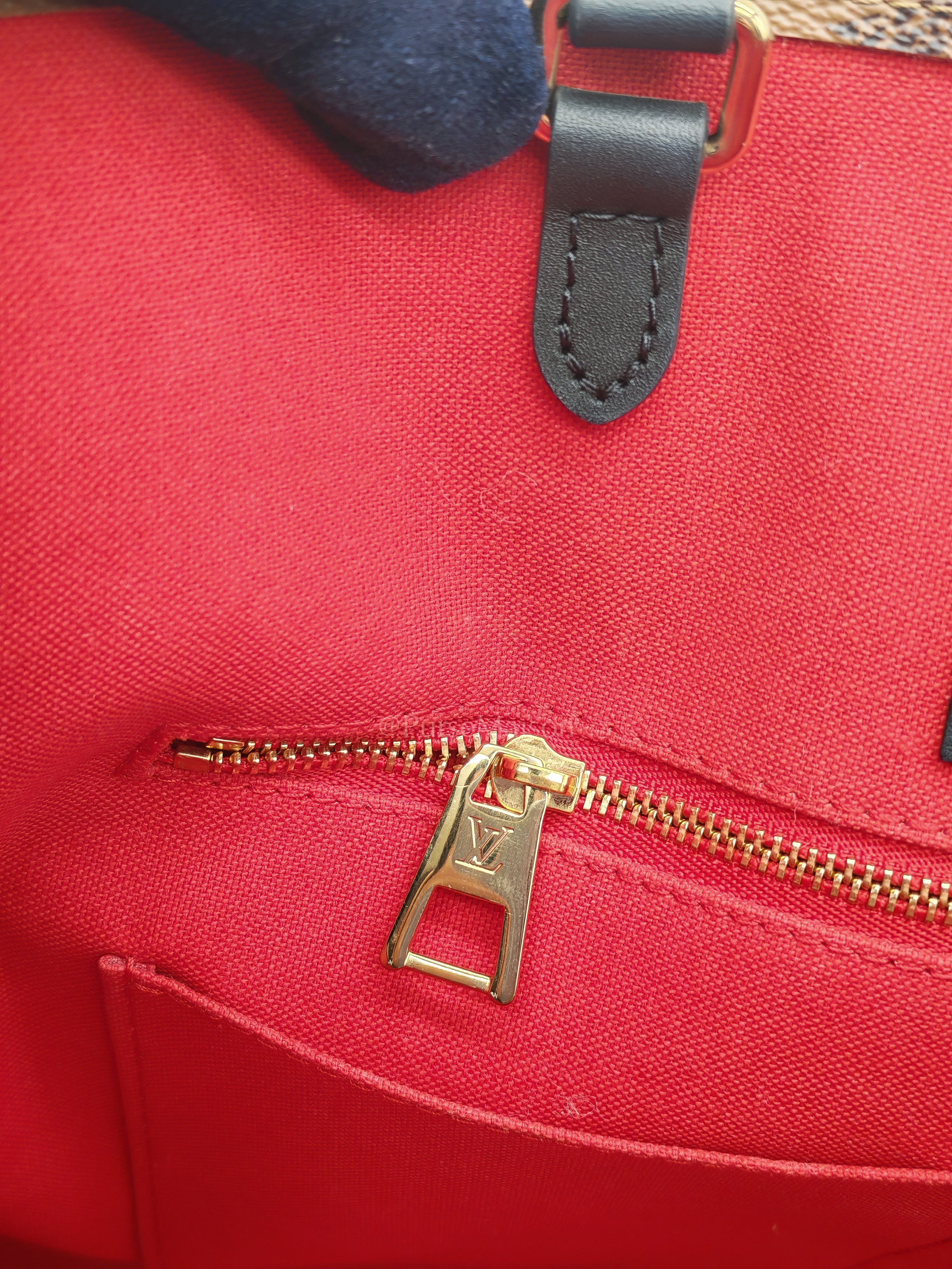 OnTheGo (OTG) MM in Reverse Monogram Canvas & Gold Hardware Microchip | Purse Maison Luxury Bags Shop