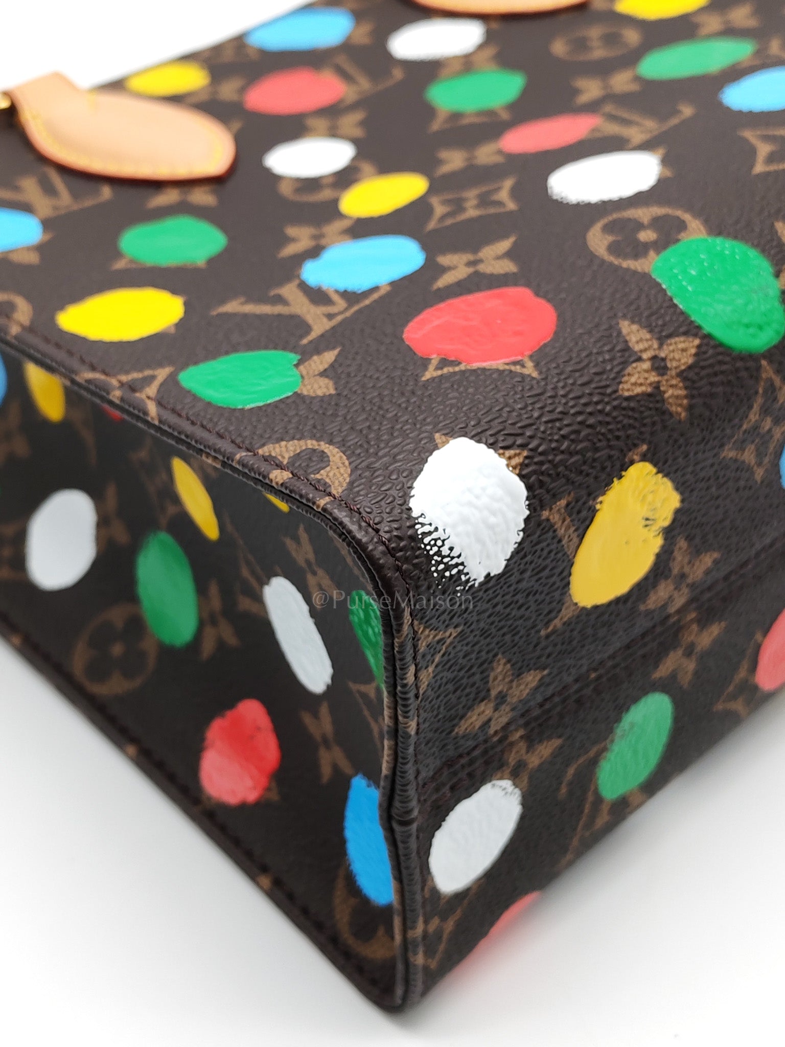 OnTheGo (OTG) PM in Yayoi Kusama Monogram Painted Dots Canvas (Microchip) | Purse Maison Luxury Bags Shop