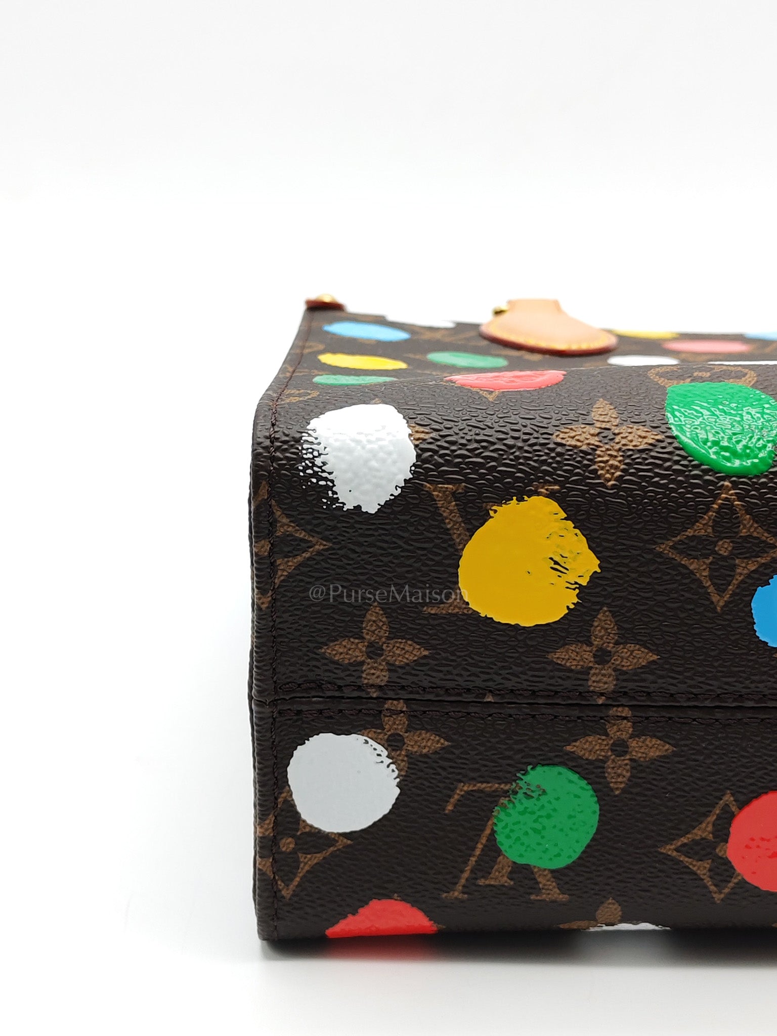 OnTheGo (OTG) PM in Yayoi Kusama Monogram Painted Dots Canvas (Microchip) | Purse Maison Luxury Bags Shop