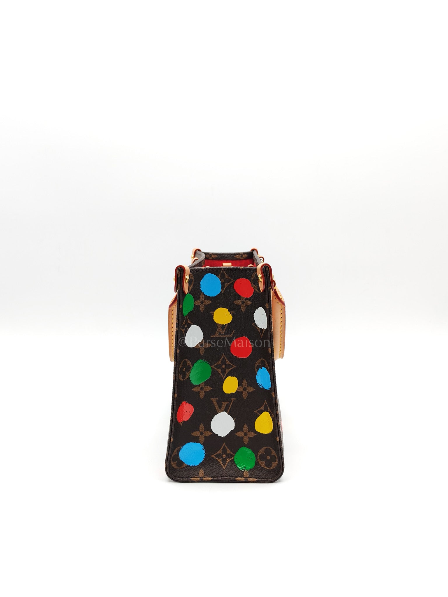 OnTheGo (OTG) PM in Yayoi Kusama Monogram Painted Dots Canvas (Microchip) | Purse Maison Luxury Bags Shop