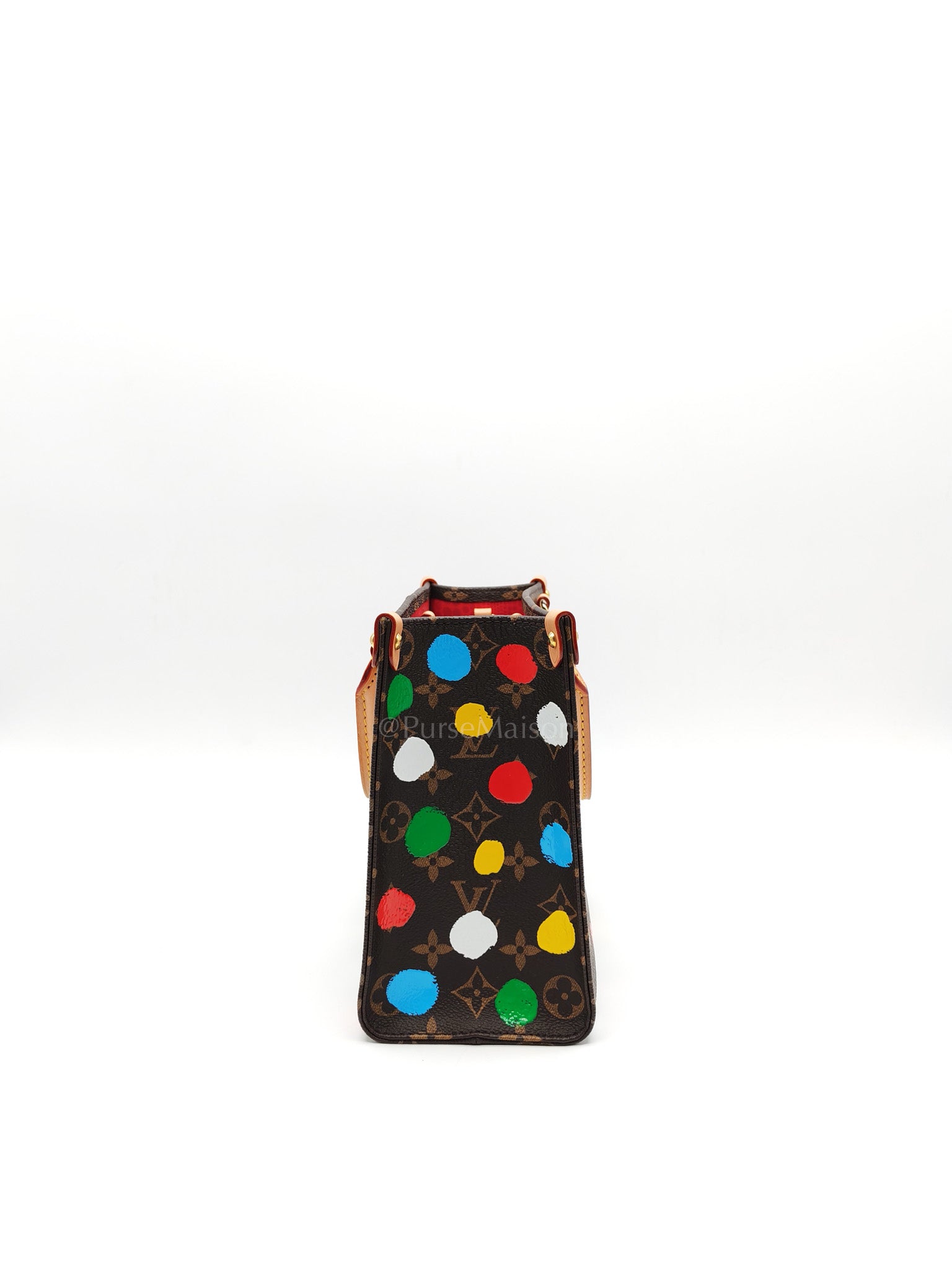 OnTheGo (OTG) PM in Yayoi Kusama Monogram Painted Dots Canvas (Microchip) | Purse Maison Luxury Bags Shop