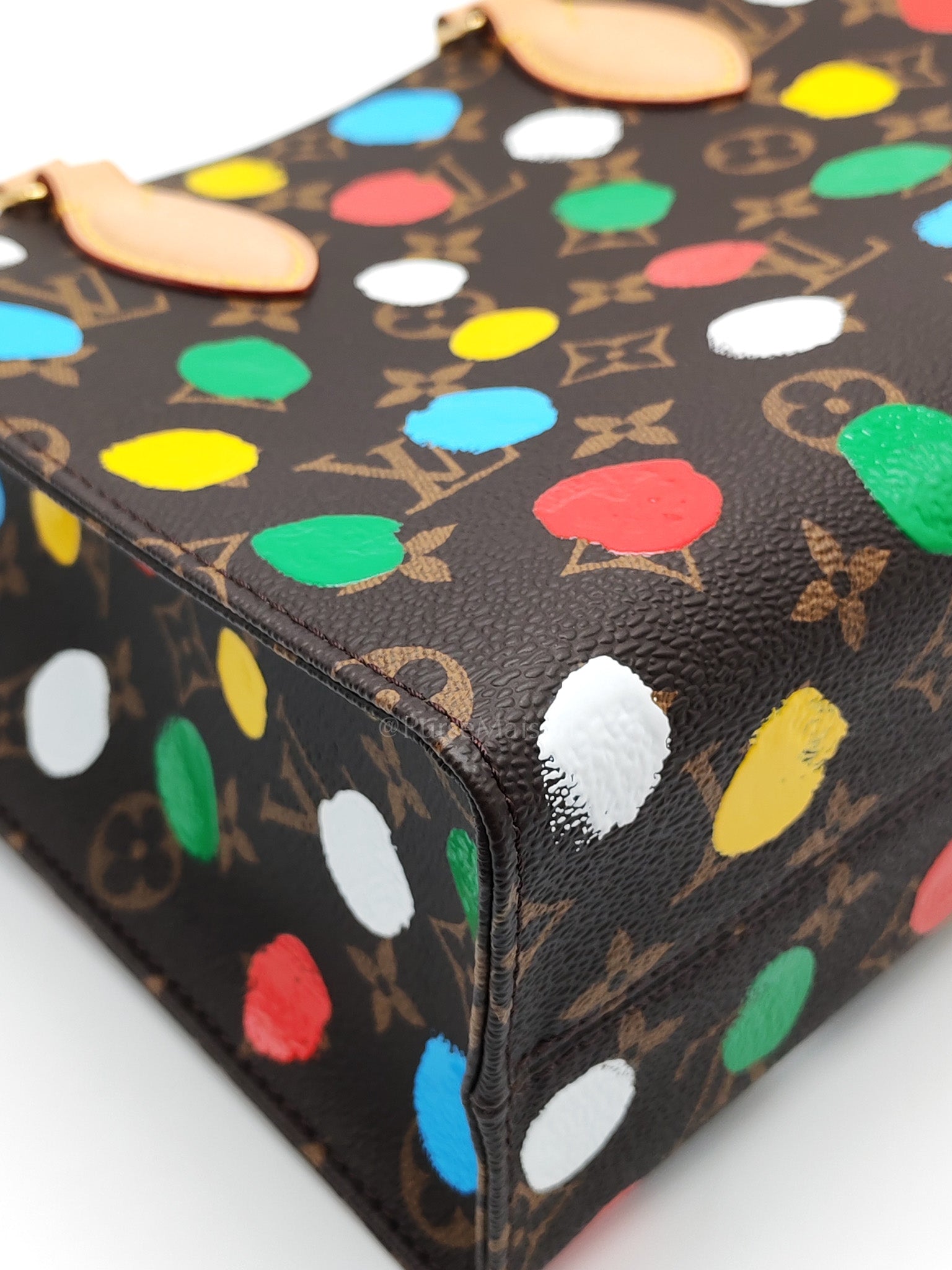 OnTheGo (OTG) PM in Yayoi Kusama Monogram Painted Dots Canvas (Microchip) | Purse Maison Luxury Bags Shop