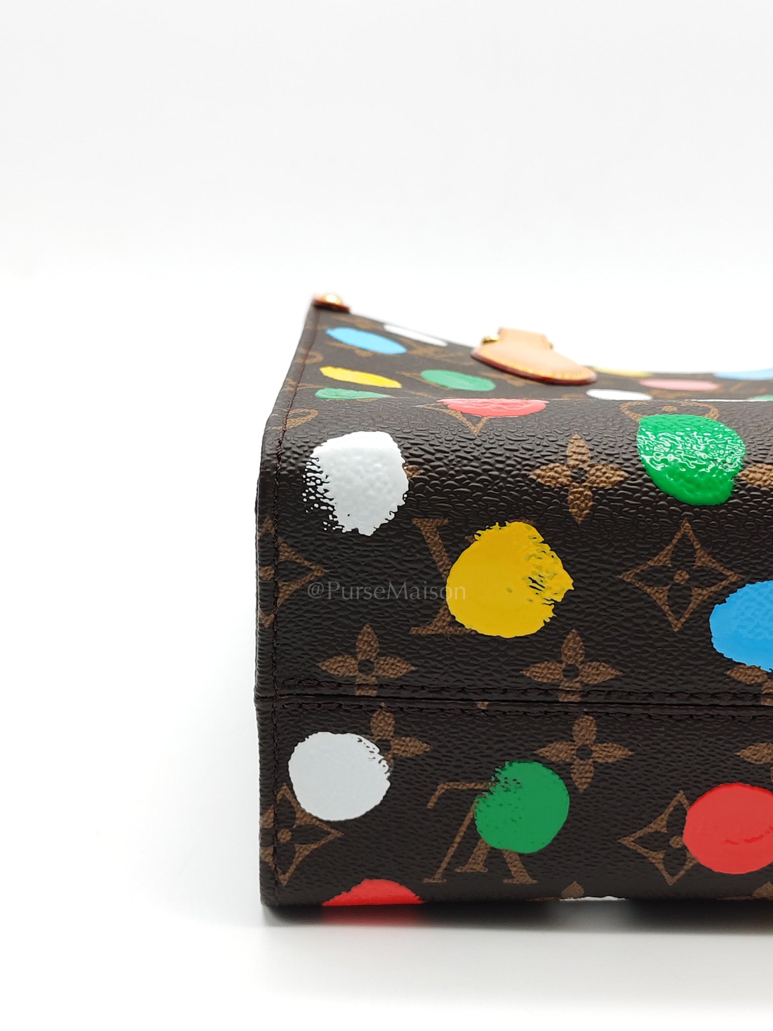 OnTheGo (OTG) PM in Yayoi Kusama Monogram Painted Dots Canvas (Microchip) | Purse Maison Luxury Bags Shop