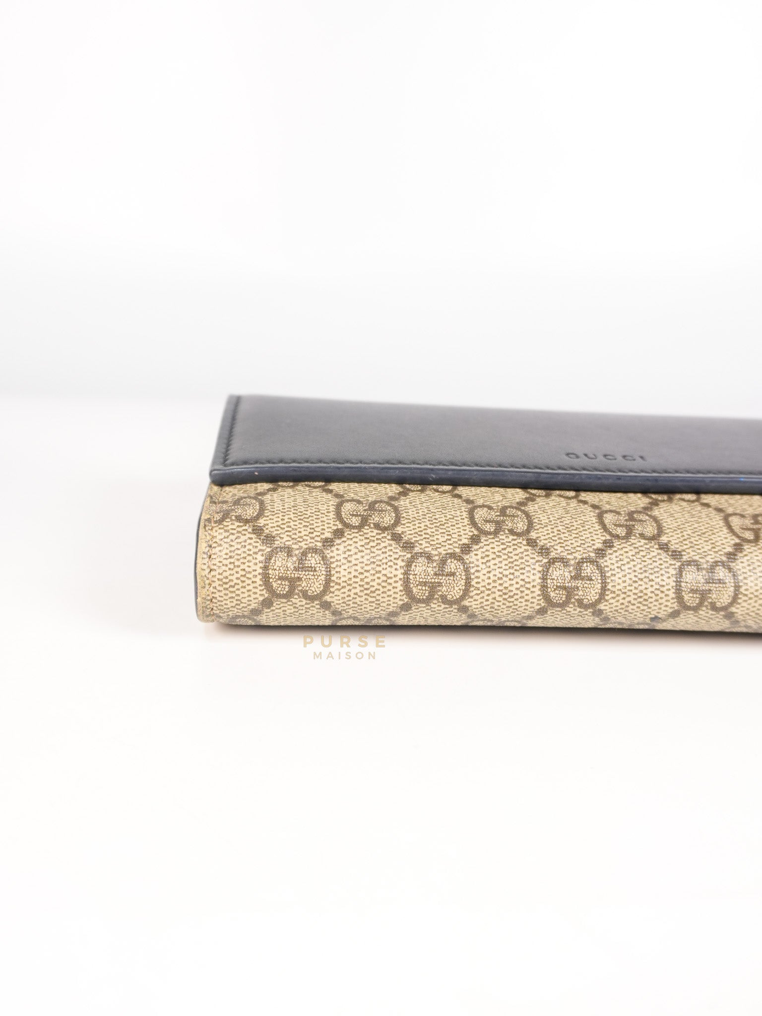Ophidia Continental Wallet in Beige/Ebony | Purse Maison Luxury Bags Shop