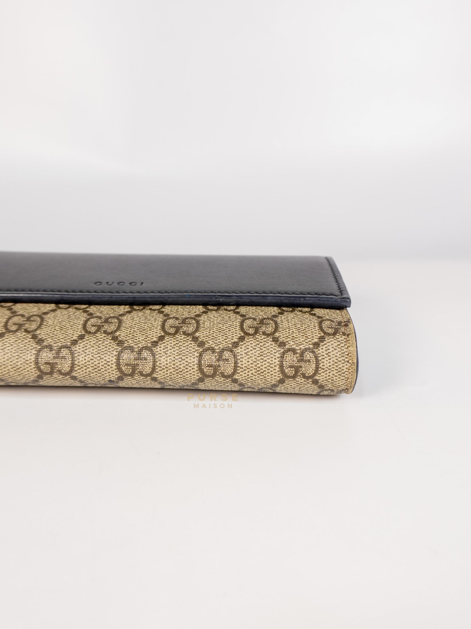 Ophidia Continental Wallet in Beige/Ebony | Purse Maison Luxury Bags Shop