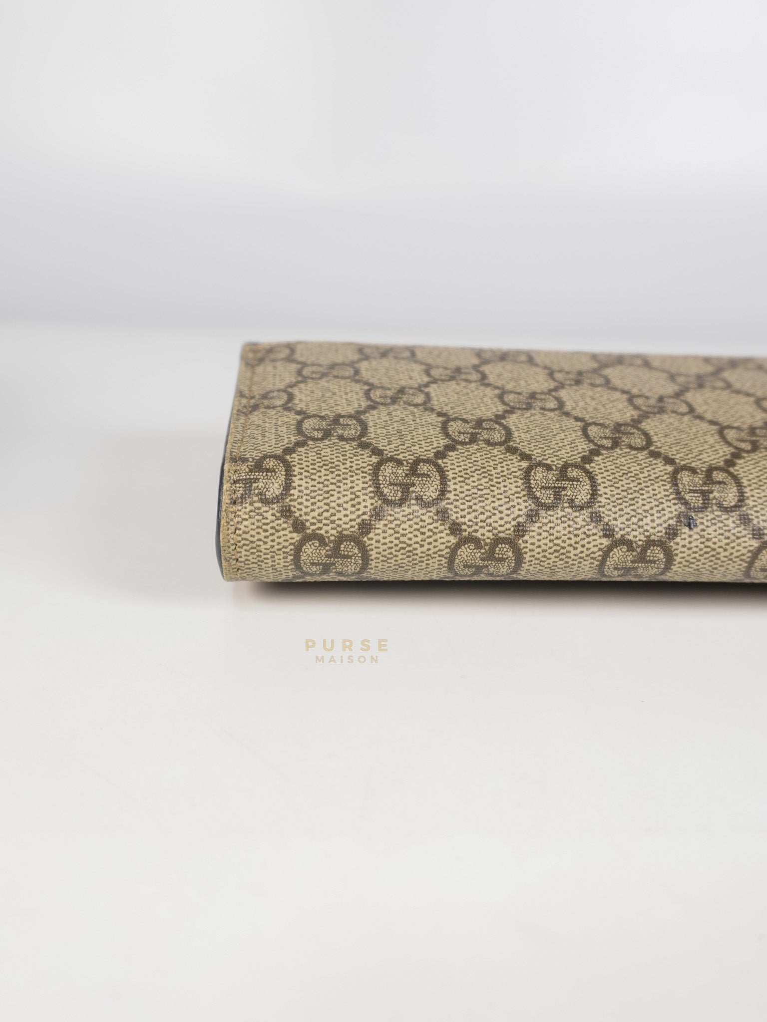 Ophidia Continental Wallet in Beige/Ebony | Purse Maison Luxury Bags Shop
