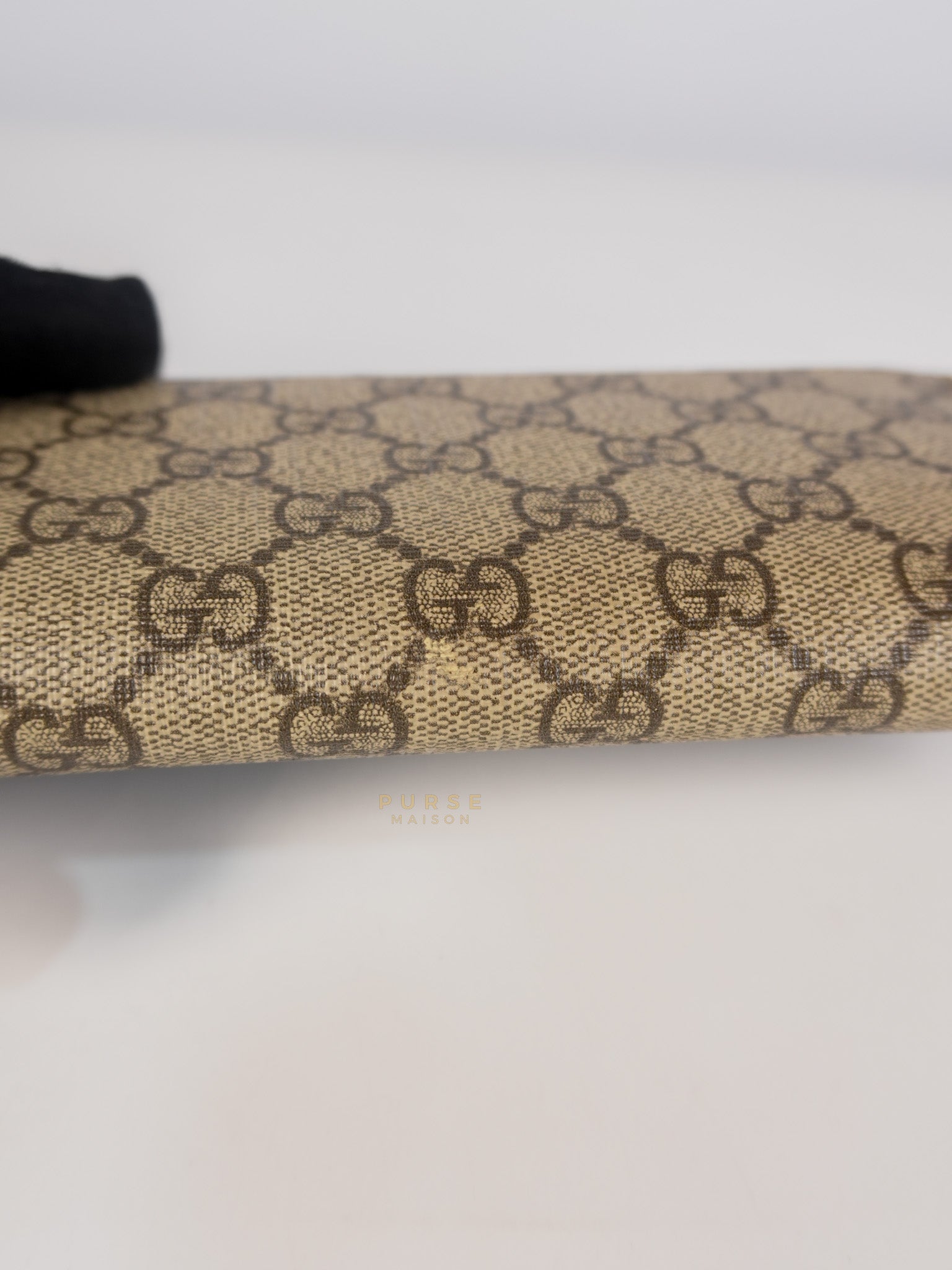 Ophidia Continental Wallet in Beige/Ebony | Purse Maison Luxury Bags Shop