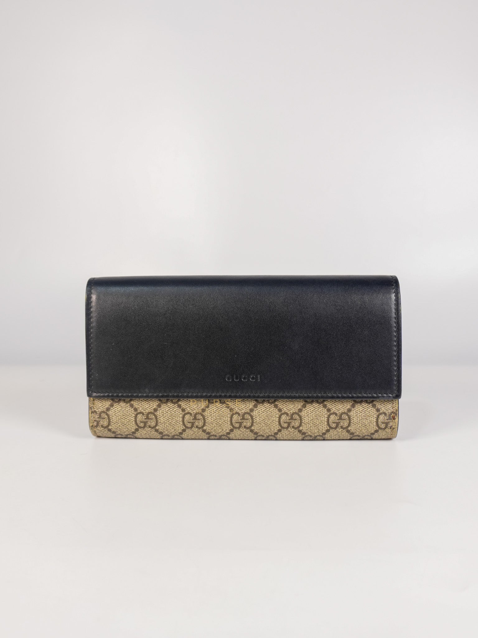 Ophidia Continental Wallet in Beige/Ebony | Purse Maison Luxury Bags Shop