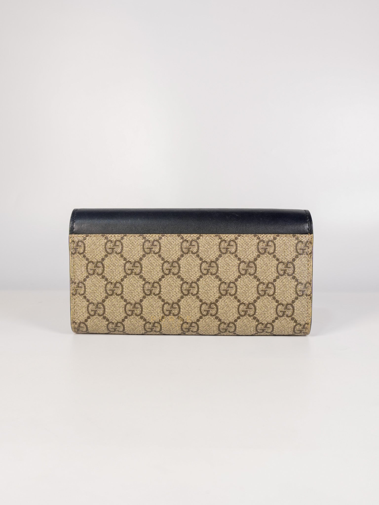 Ophidia Continental Wallet in Beige/Ebony | Purse Maison Luxury Bags Shop