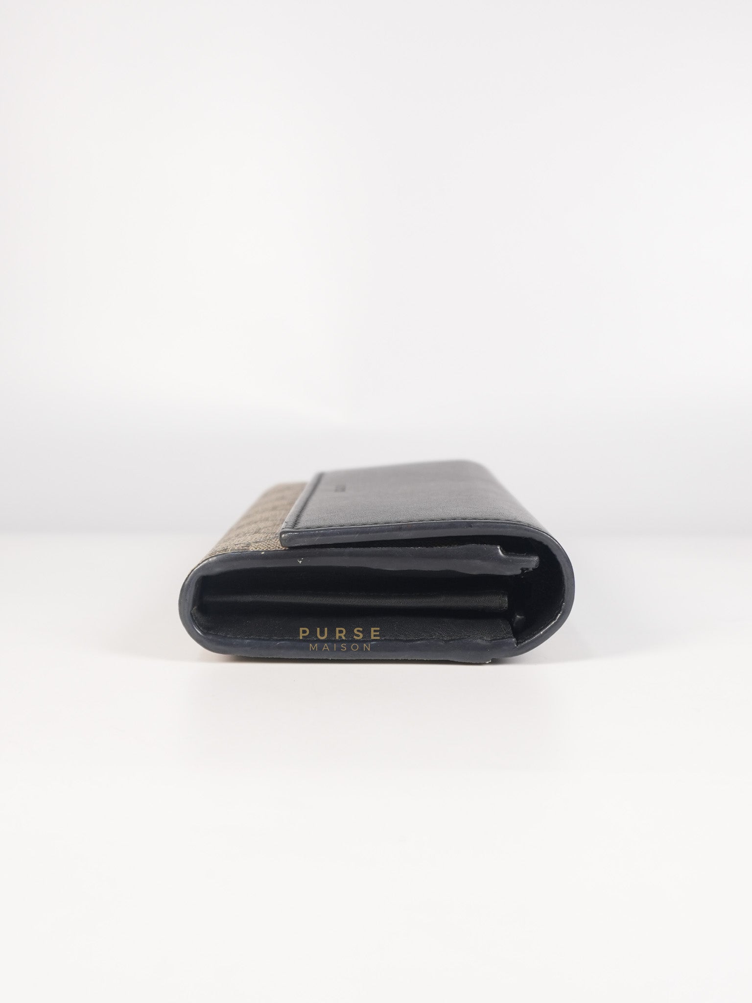 Ophidia Continental Wallet in Beige/Ebony | Purse Maison Luxury Bags Shop