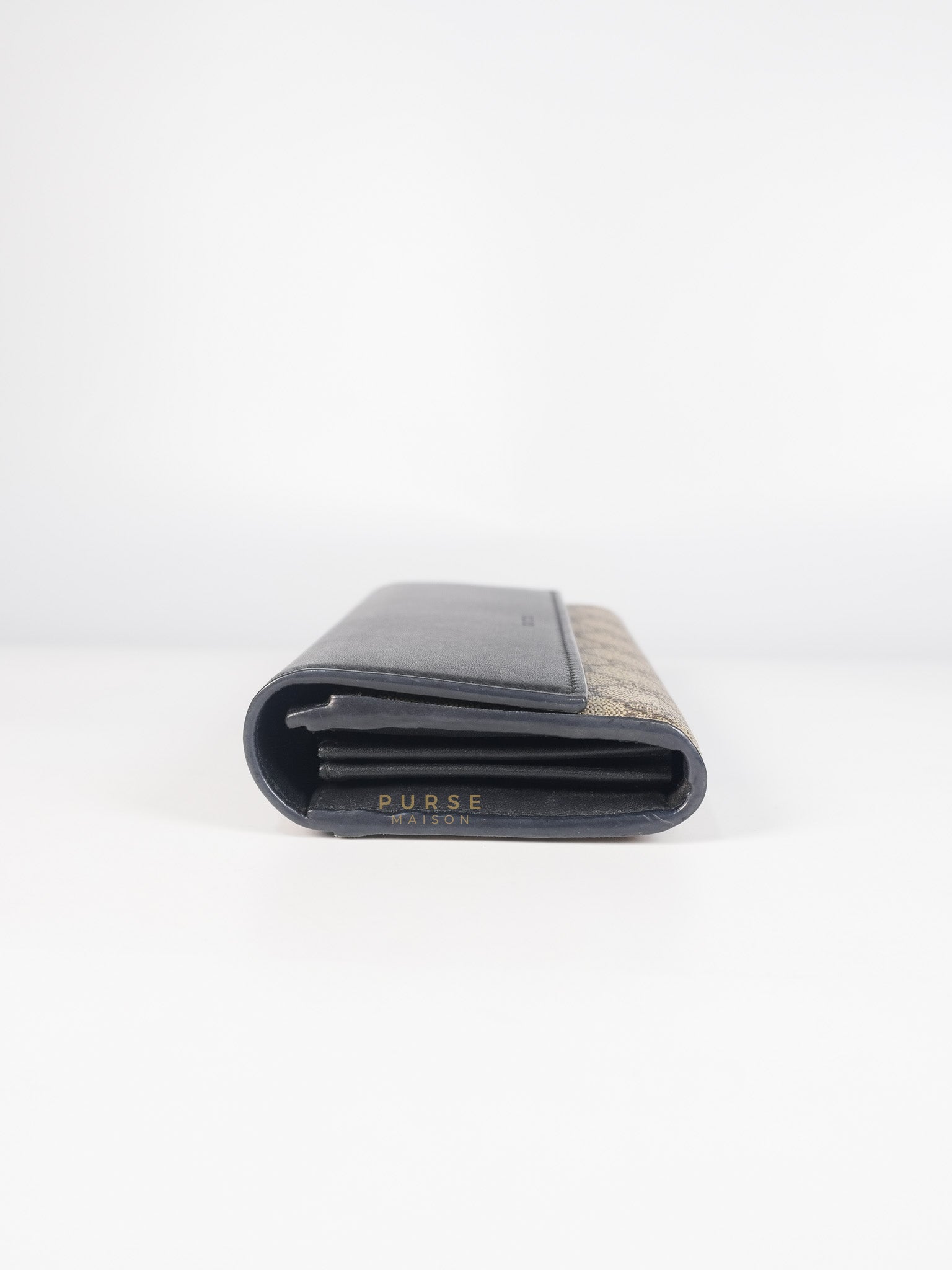 Ophidia Continental Wallet in Beige/Ebony | Purse Maison Luxury Bags Shop