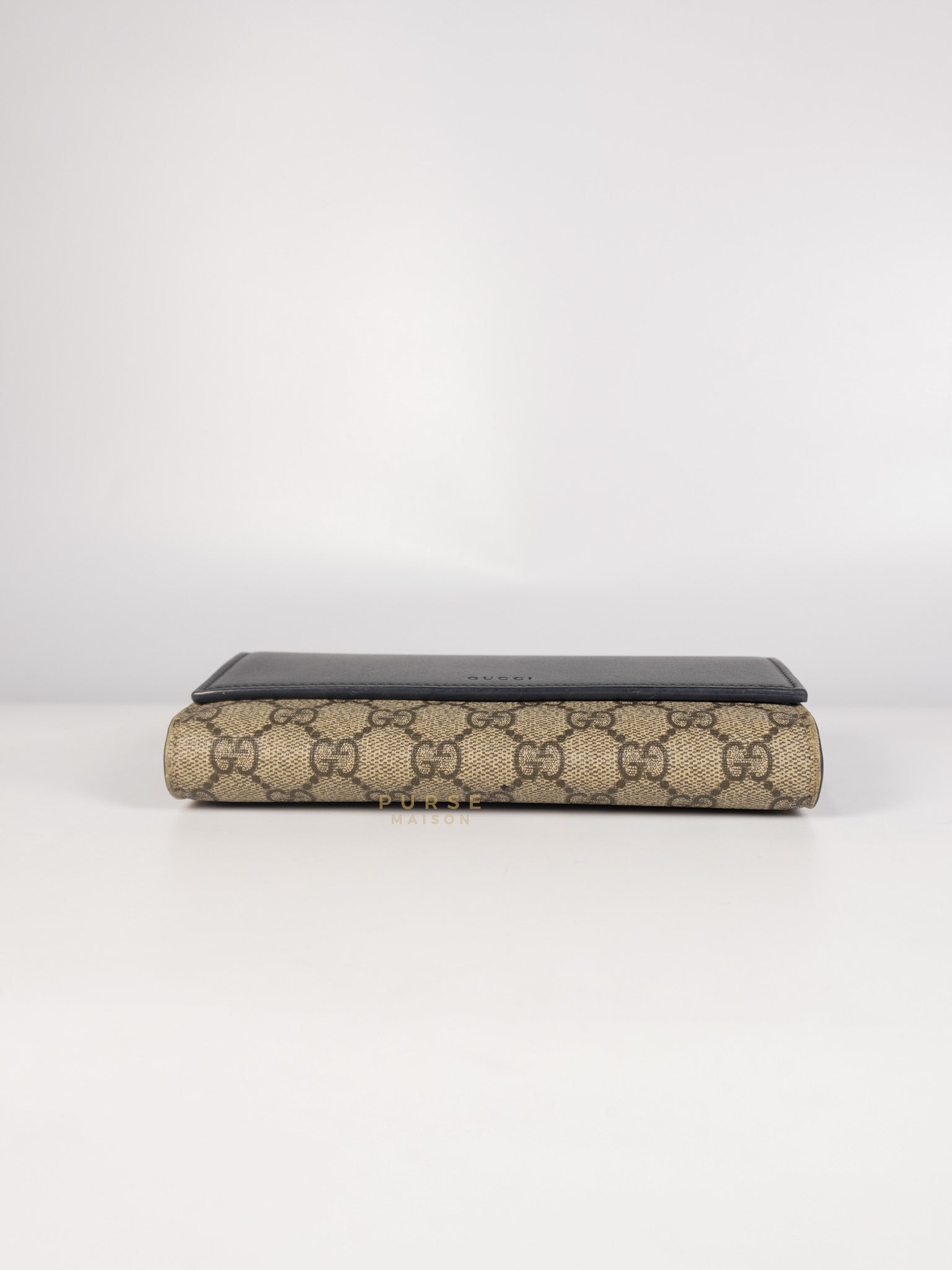 Ophidia Continental Wallet in Beige/Ebony | Purse Maison Luxury Bags Shop