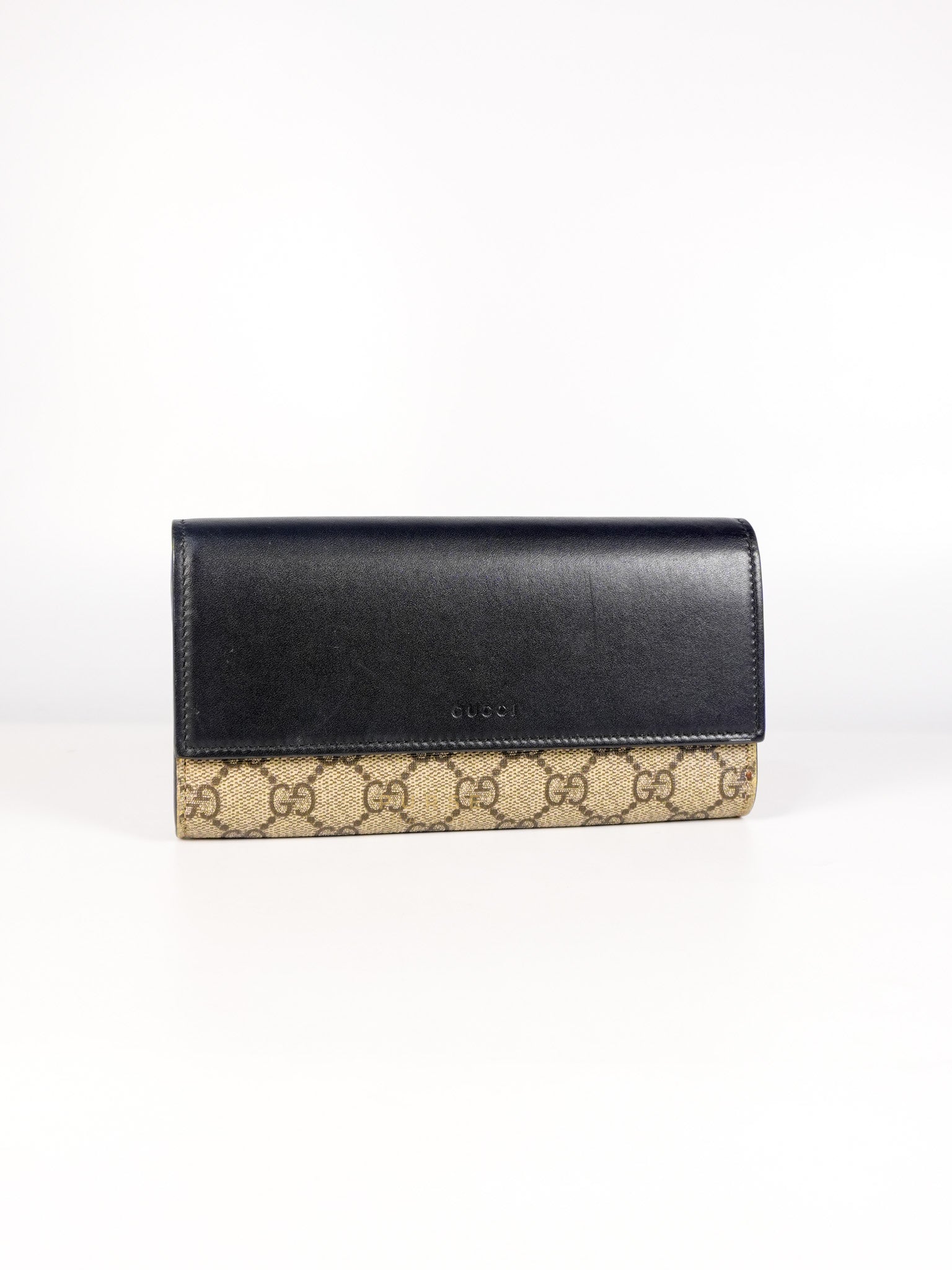 Ophidia Continental Wallet in Beige/Ebony | Purse Maison Luxury Bags Shop