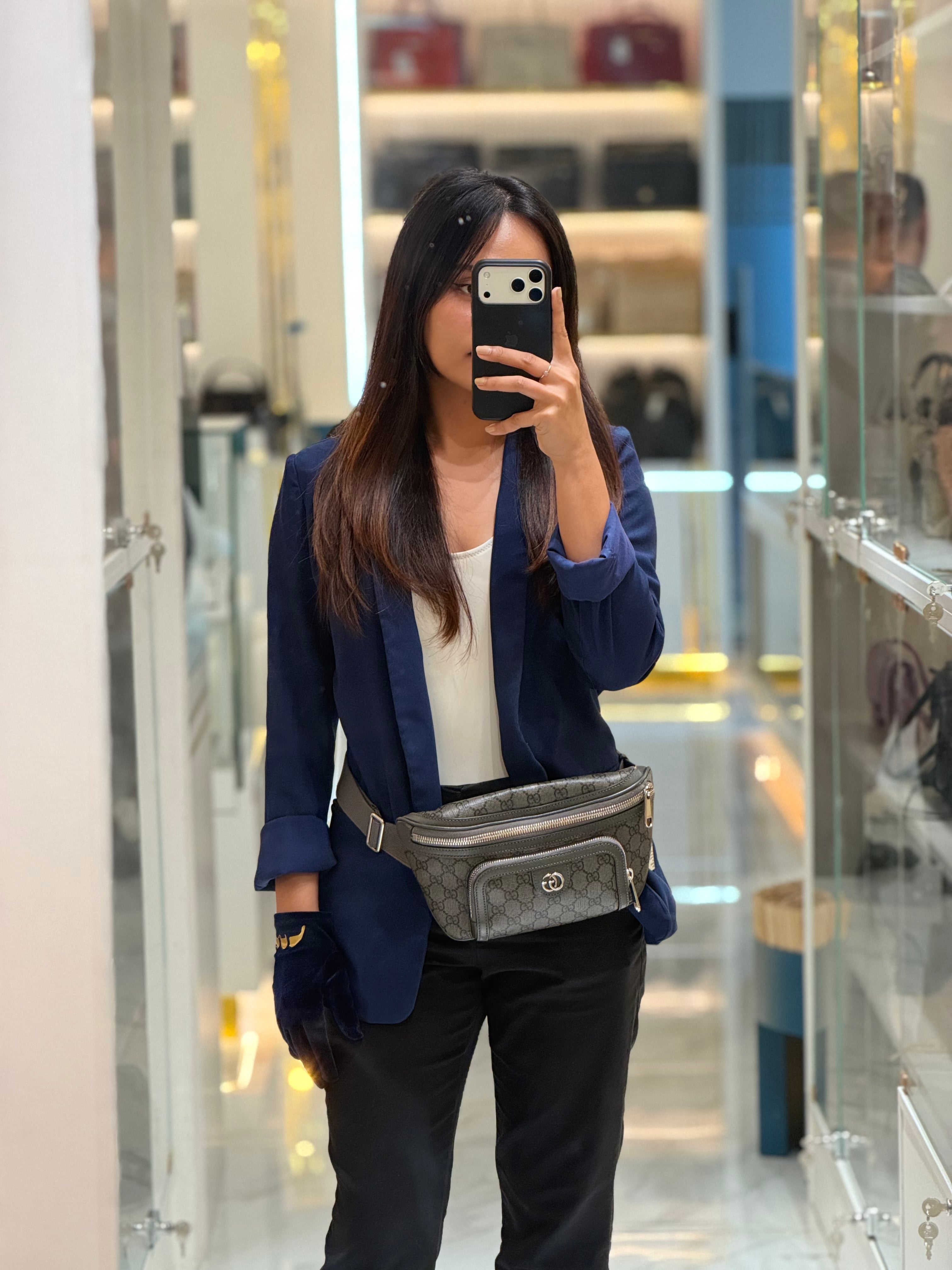 Ophidia Fanny Belt Bag in GG Supreme Ophidia Coated Canvas | Purse Maison Luxury Bags Shop
