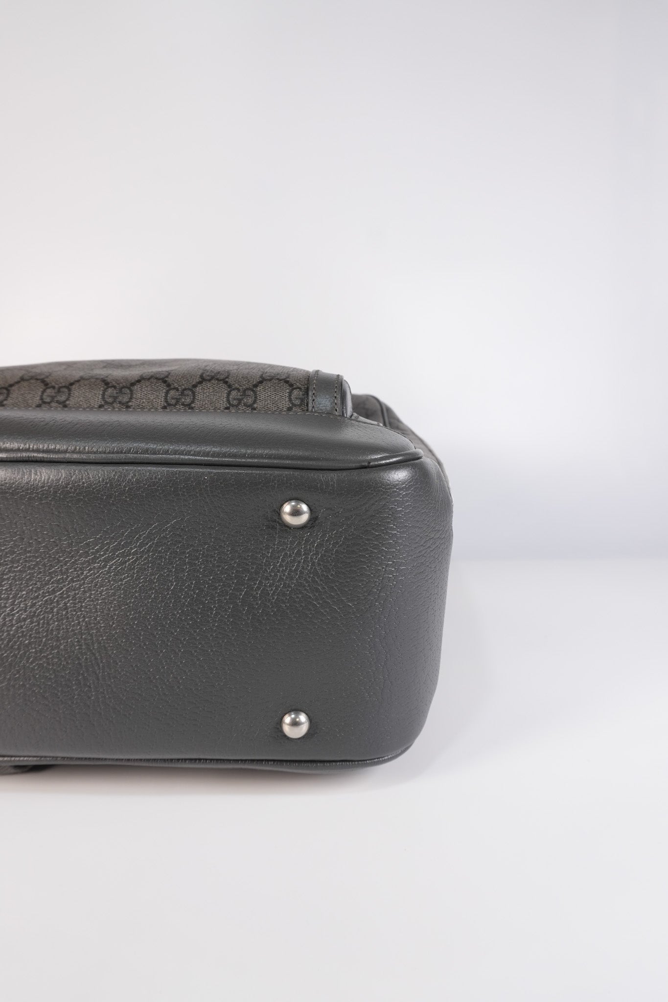 Ophidia GG Backpack Medium in Grey GG Supreme Coated Canvas | Purse Maison Luxury Bags Shop