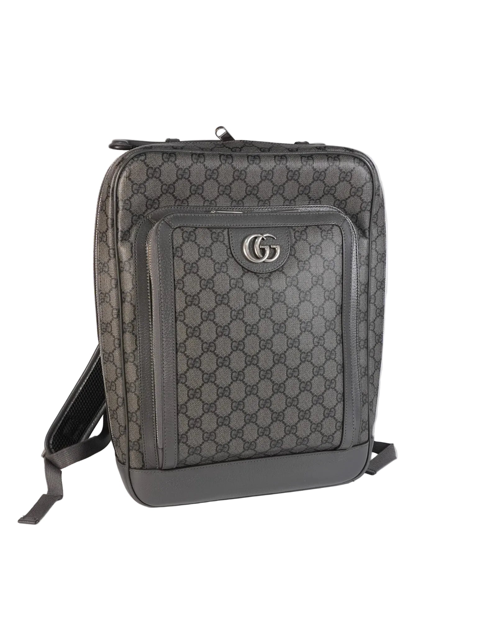 Ophidia GG Backpack Medium in Grey GG Supreme Coated Canvas | Purse Maison Luxury Bags Shop