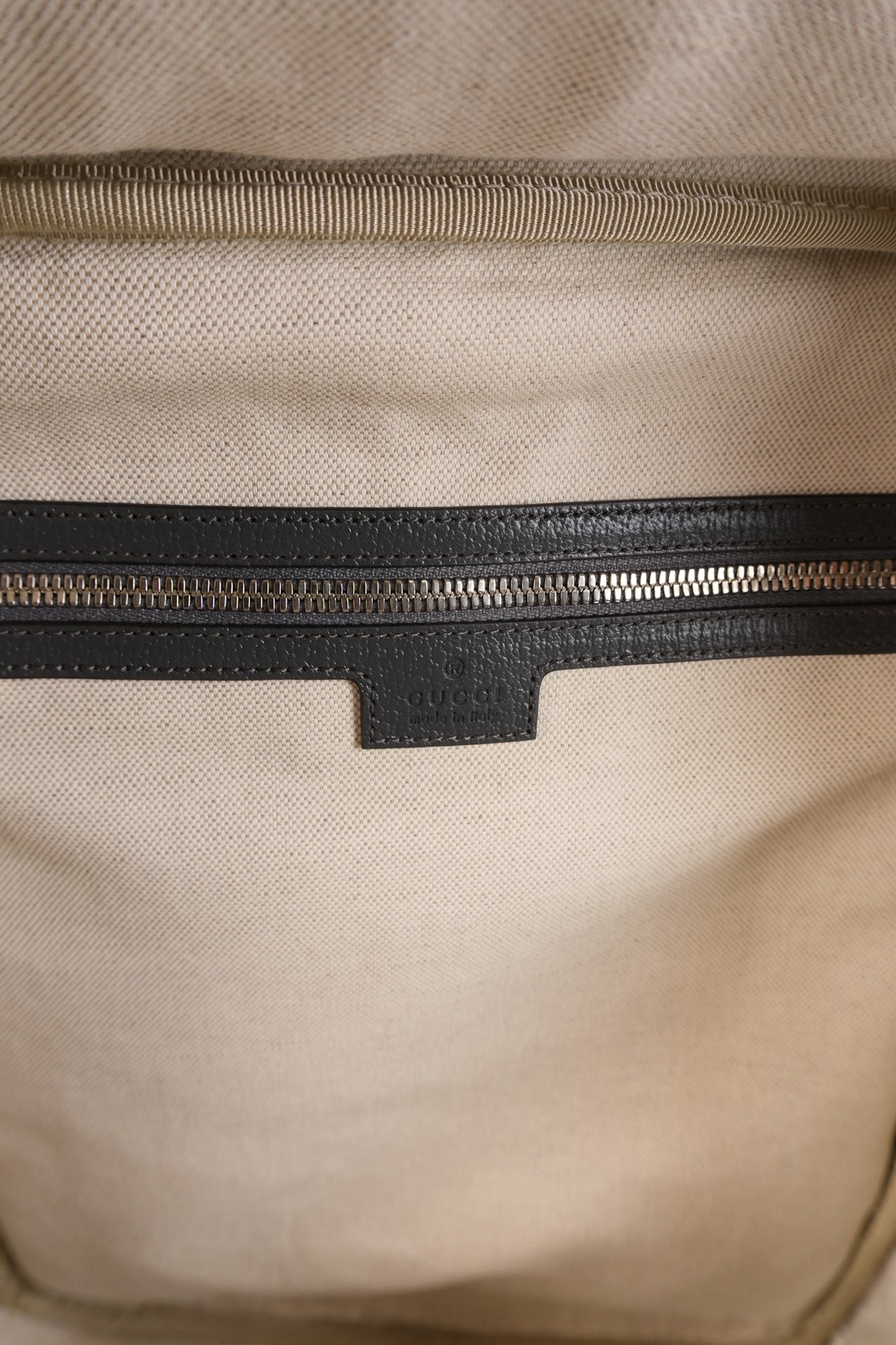 Ophidia GG Backpack Medium in Grey GG Supreme Coated Canvas | Purse Maison Luxury Bags Shop