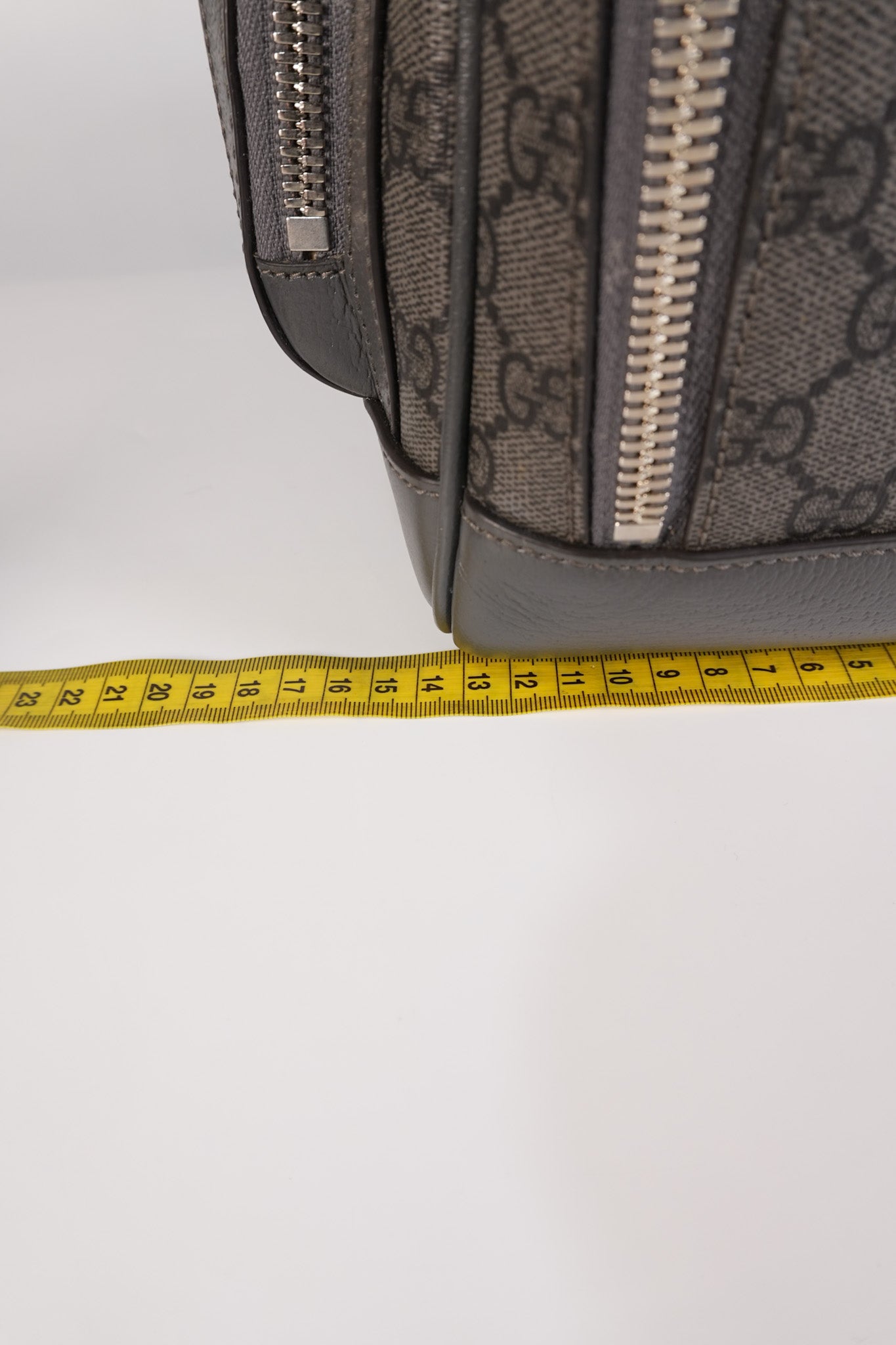 Ophidia GG Backpack Medium in Grey GG Supreme Coated Canvas | Purse Maison Luxury Bags Shop