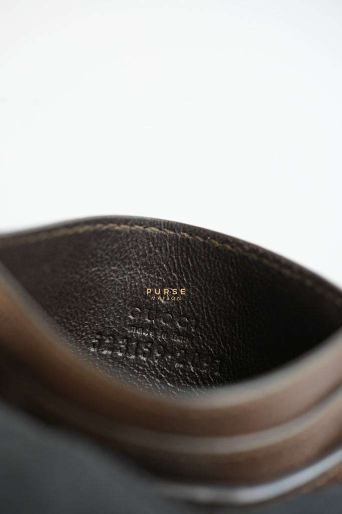 Ophidia GG Card Holder in Brown | Purse Maison Luxury Bags Shop