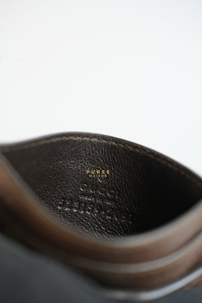Ophidia GG Card Holder in Brown | Purse Maison Luxury Bags Shop
