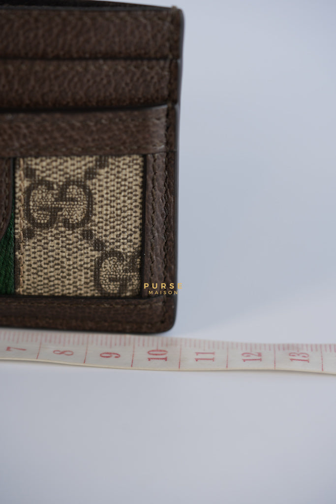 Ophidia GG Card Holder in Brown | Purse Maison Luxury Bags Shop
