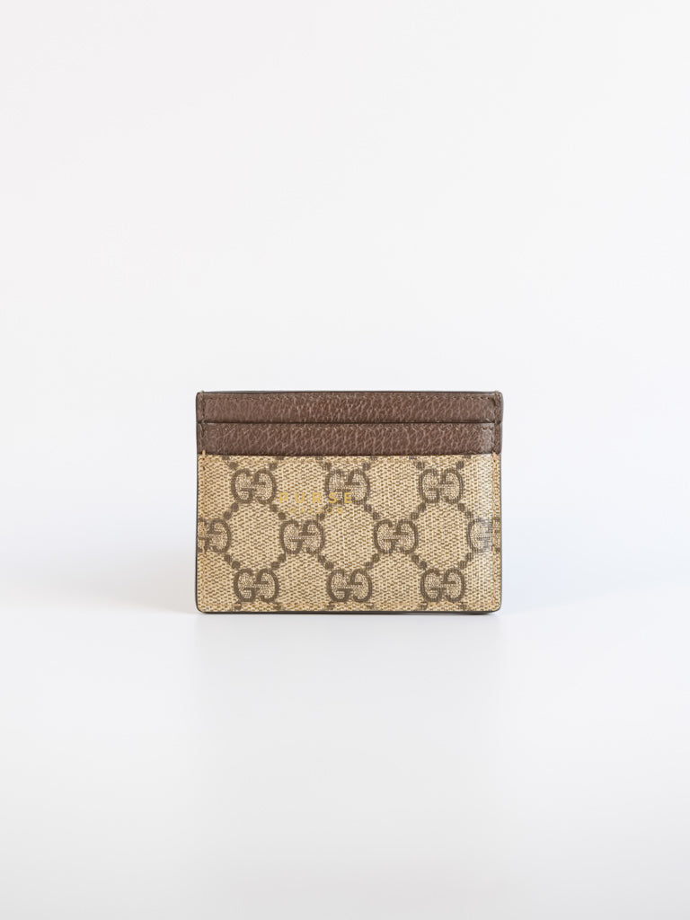 Ophidia GG Card Holder in Brown | Purse Maison Luxury Bags Shop