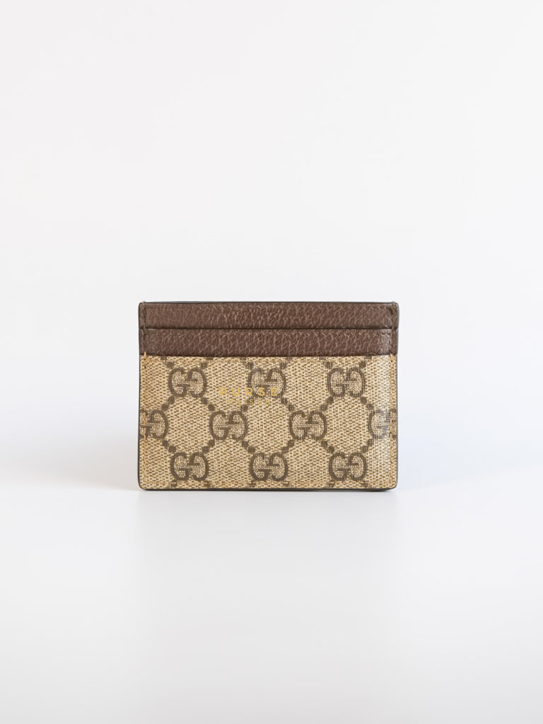 Ophidia GG Card Holder in Brown | Purse Maison Luxury Bags Shop