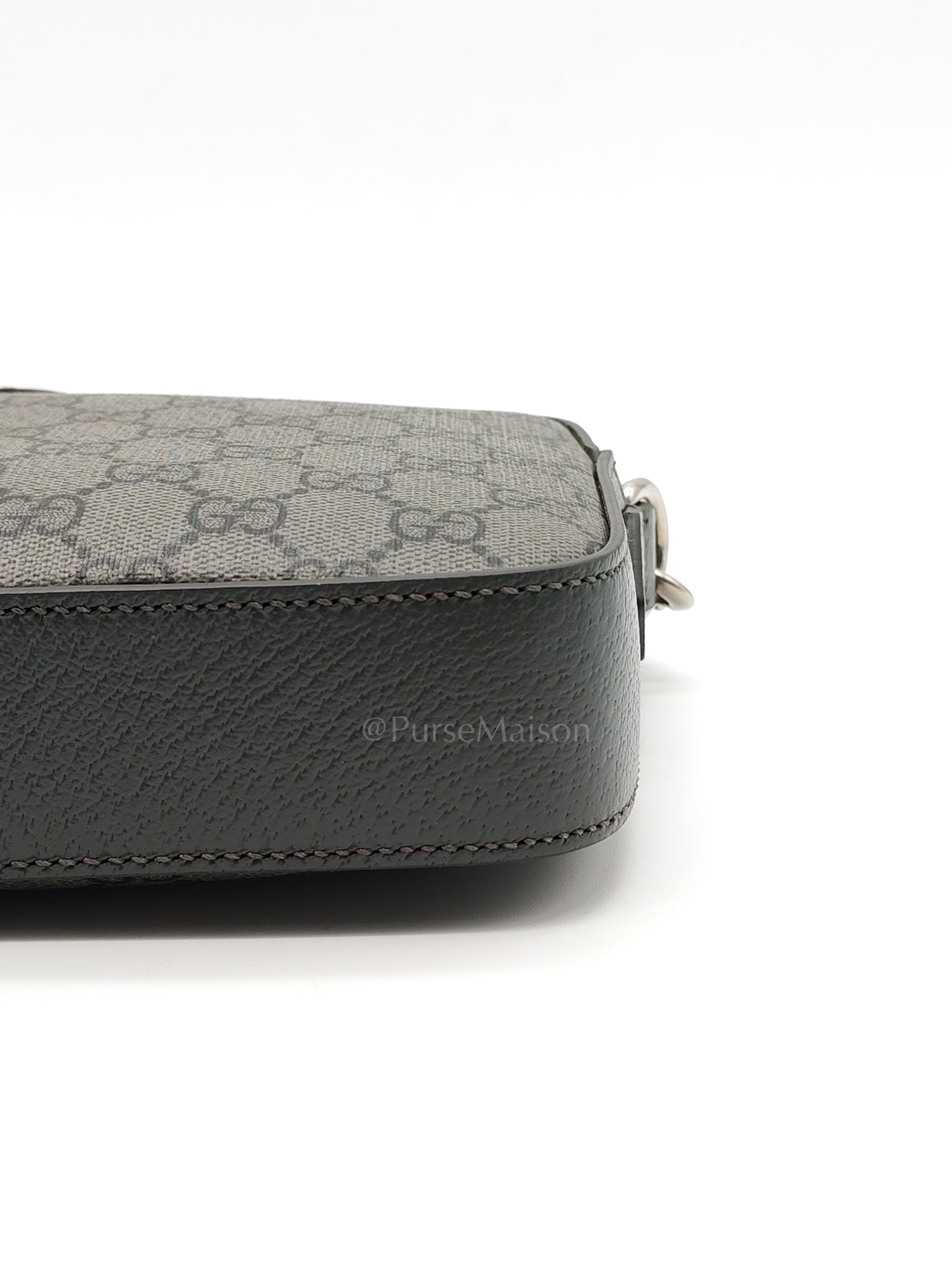 Ophidia Gray Supreme Canvas Clutch Bag | Purse Maison Luxury Bags Shop