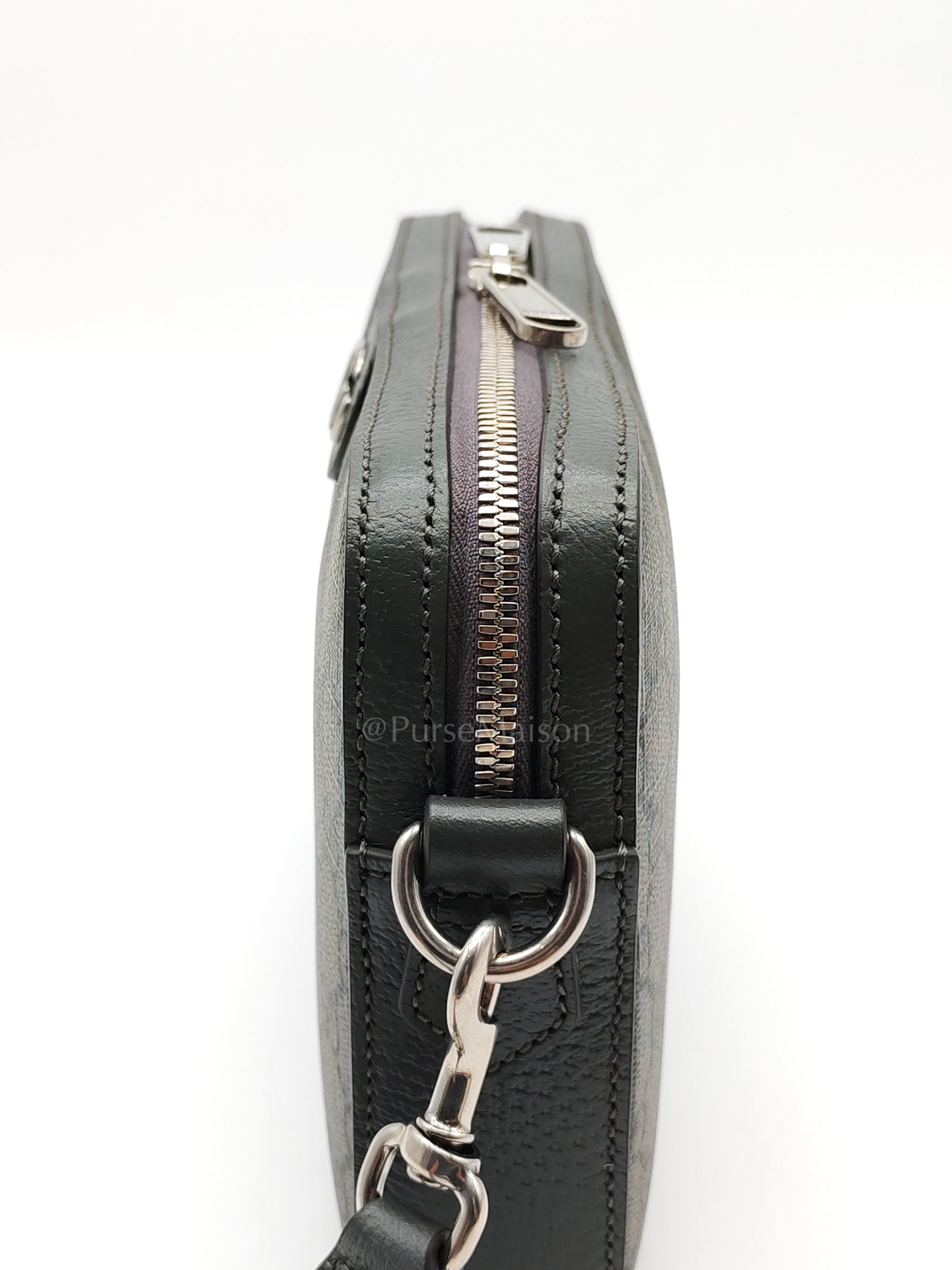 Ophidia Gray Supreme Canvas Clutch Bag | Purse Maison Luxury Bags Shop