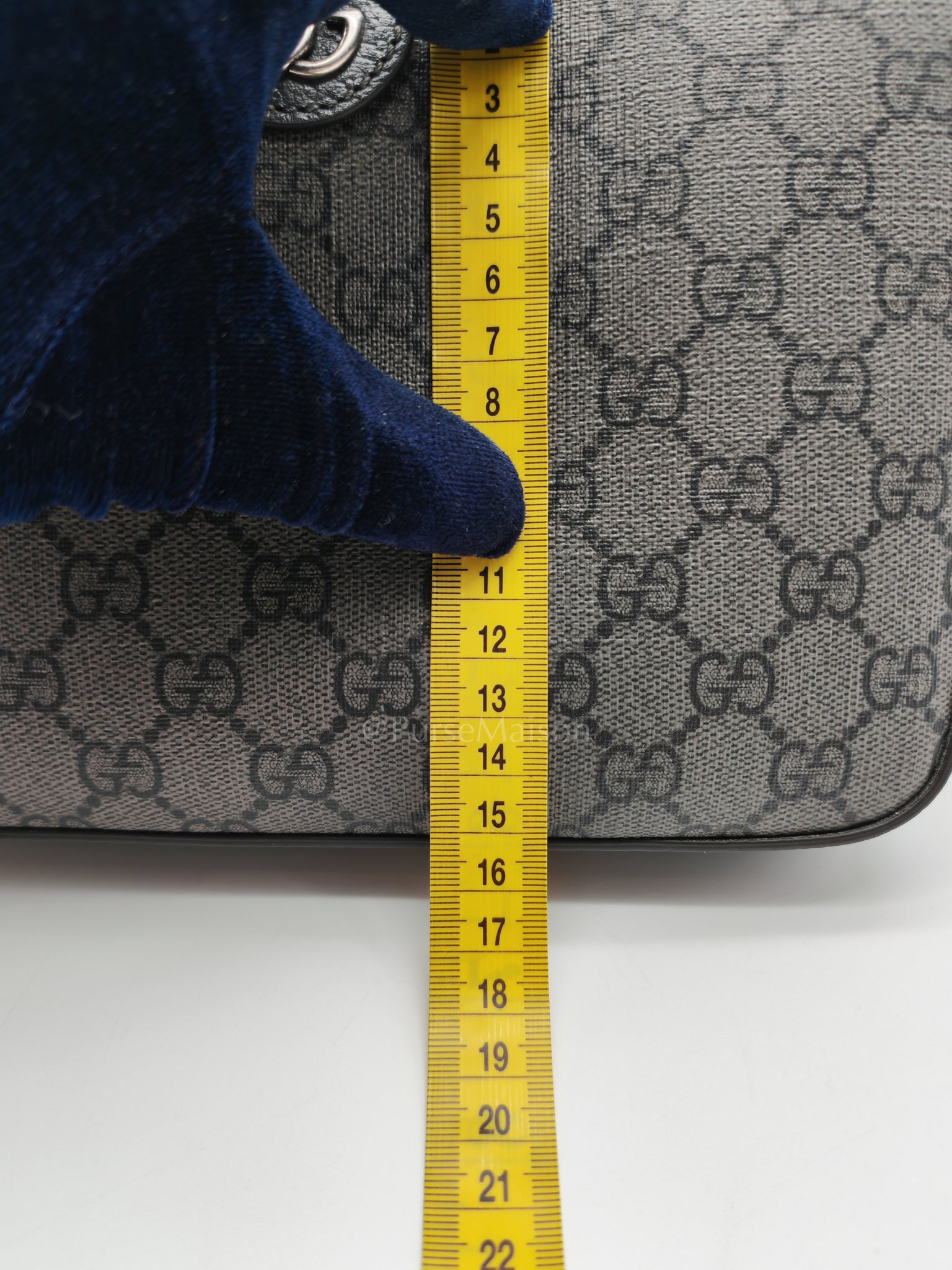 Ophidia Gray Supreme Canvas Clutch Bag | Purse Maison Luxury Bags Shop