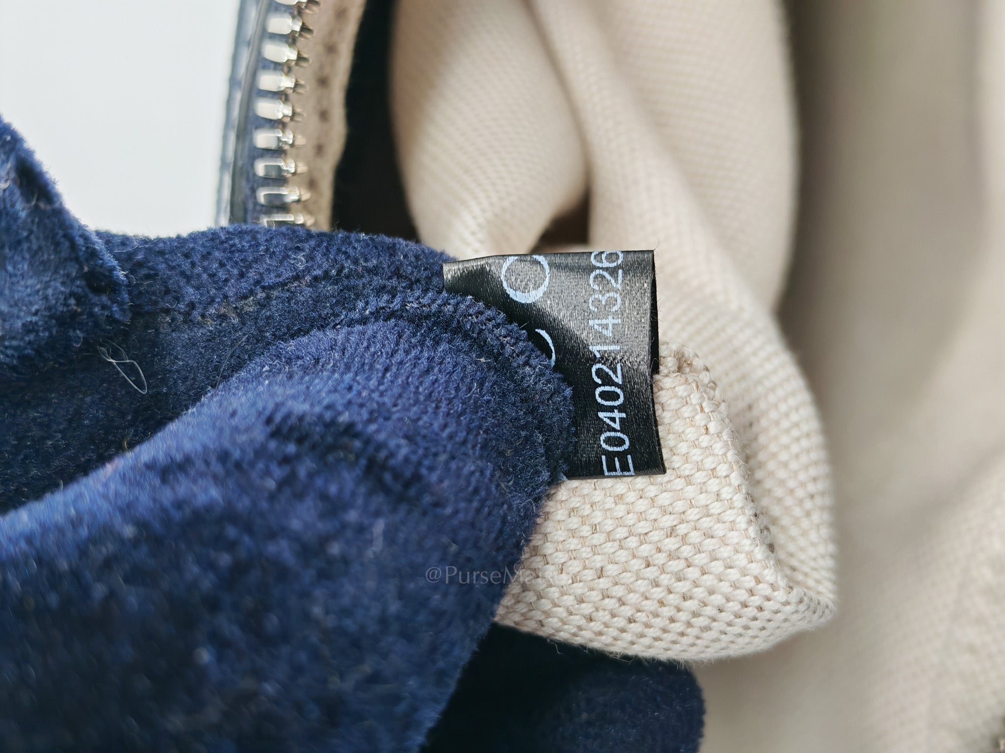 Ophidia Messenger Bag Small in Navy Blue GG Supreme Monogram Canvas & Silver Hardware | Purse Maison Luxury Bags Shop
