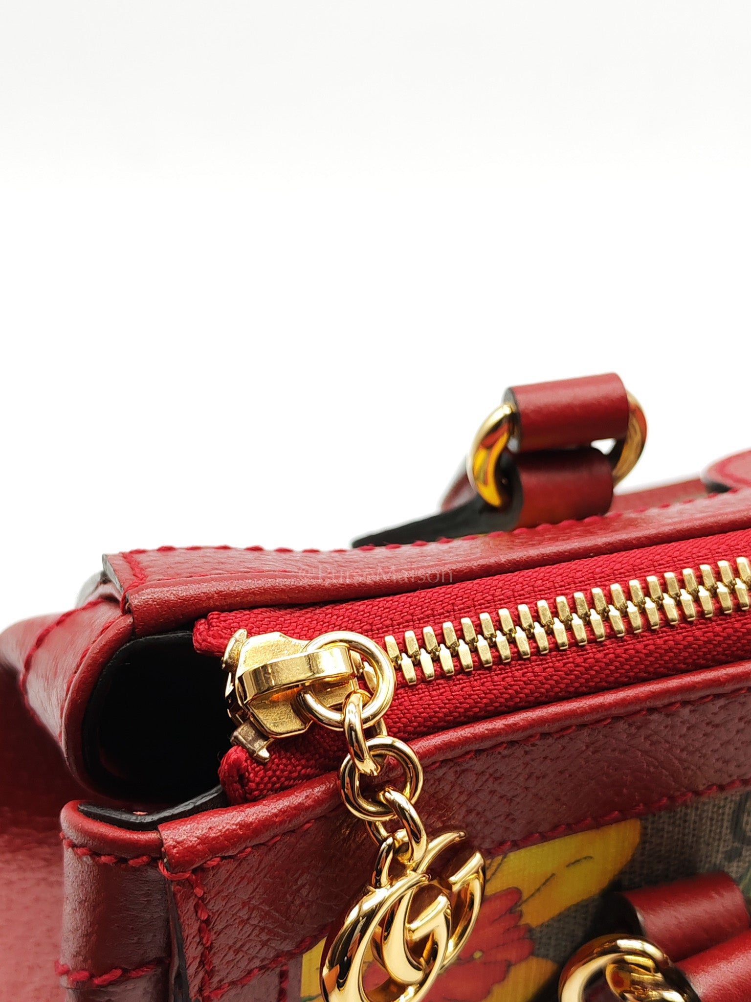 Ophidia Small Red Multicolor GG Supreme Floral Canvas | Purse Maison Luxury Bags Shop