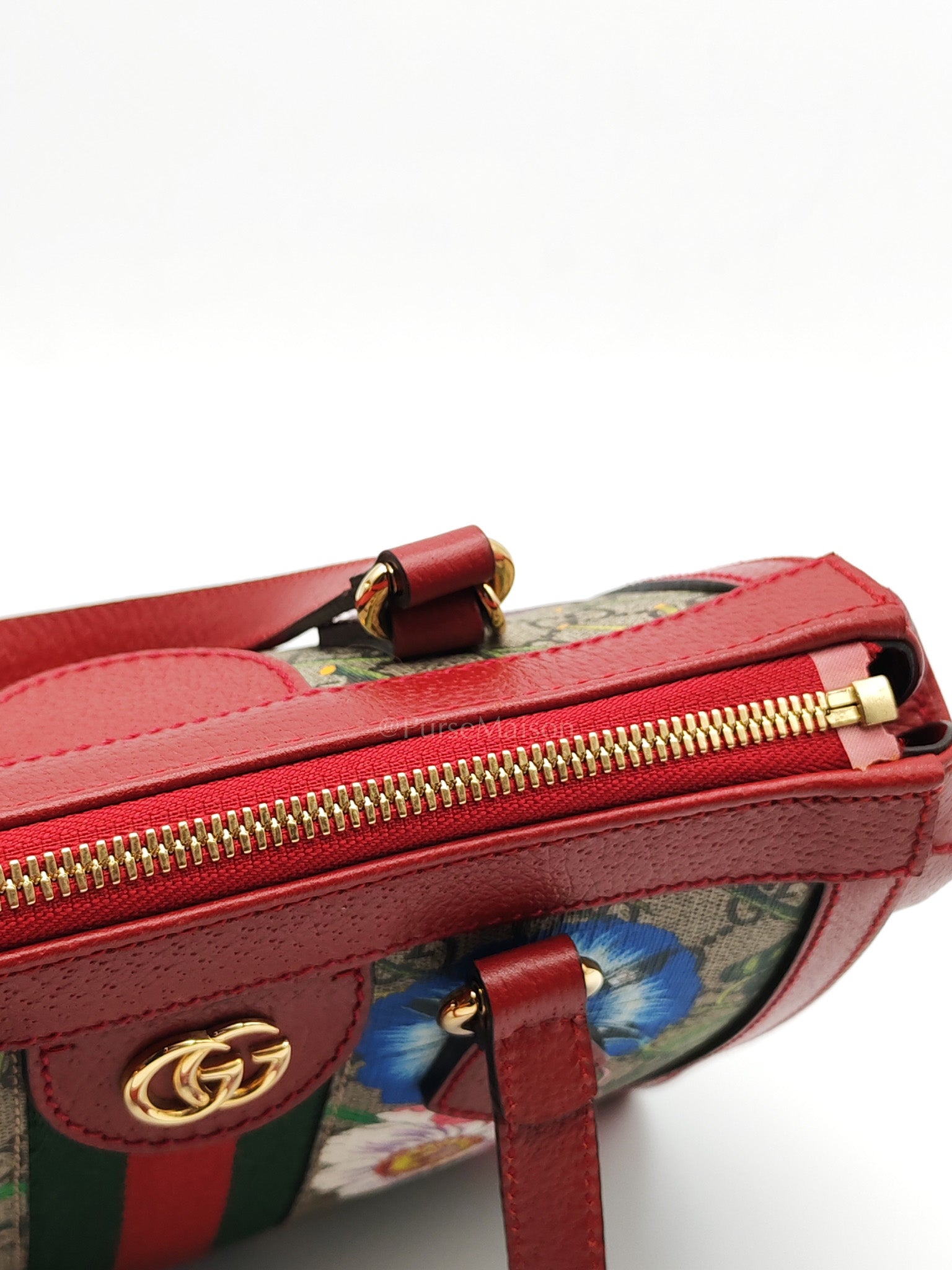 Ophidia Small Red Multicolor GG Supreme Floral Canvas | Purse Maison Luxury Bags Shop