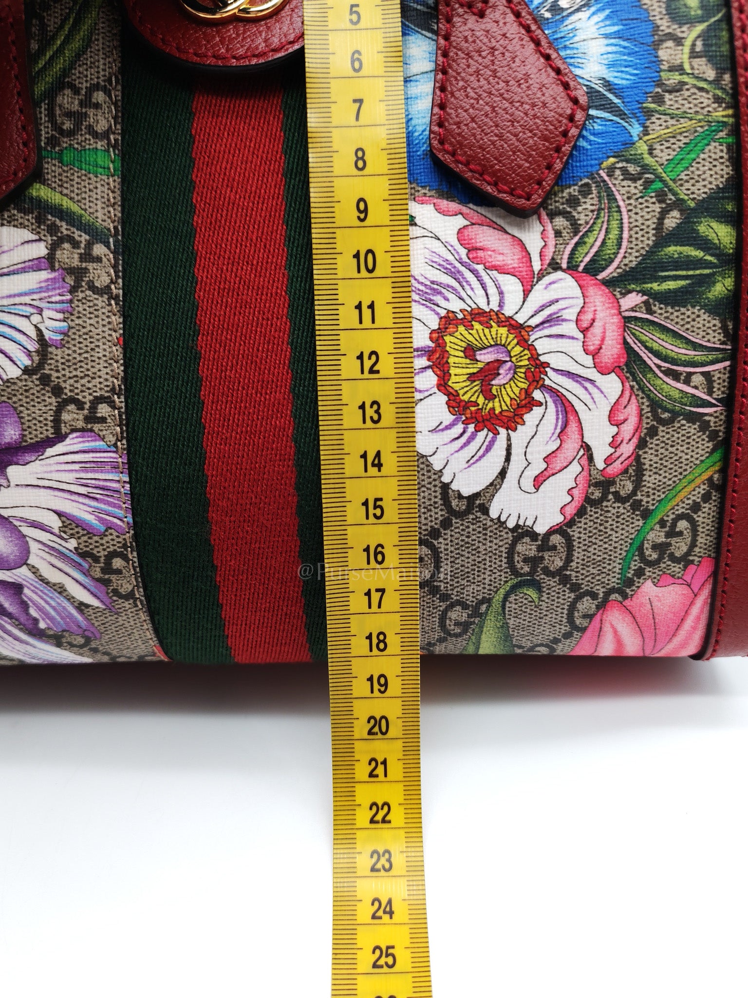 Ophidia Small Red Multicolor GG Supreme Floral Canvas | Purse Maison Luxury Bags Shop