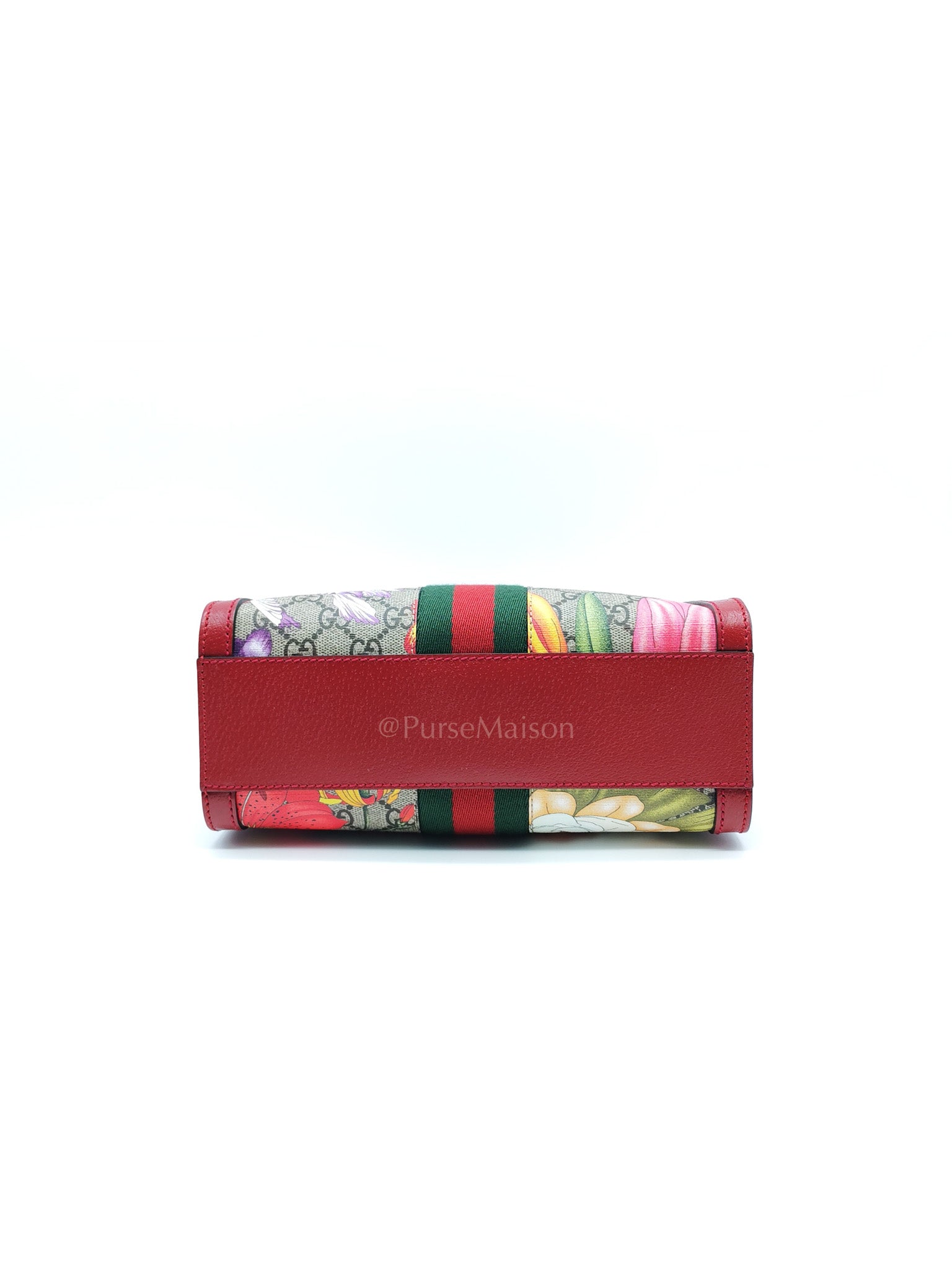 Ophidia Small Red Multicolor GG Supreme Floral Canvas | Purse Maison Luxury Bags Shop