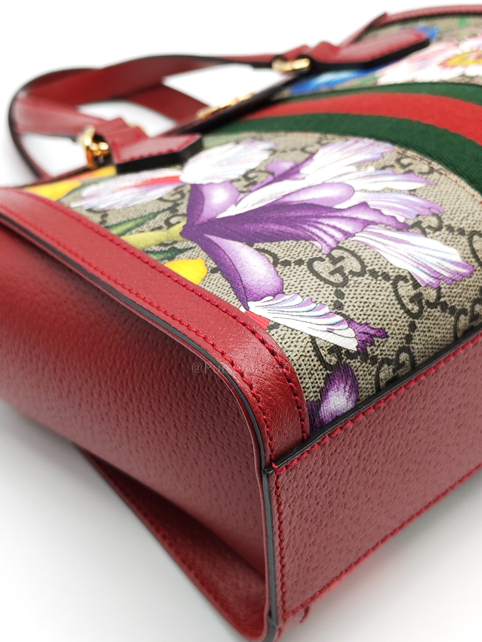 Ophidia Small Red Multicolor GG Supreme Floral Canvas | Purse Maison Luxury Bags Shop