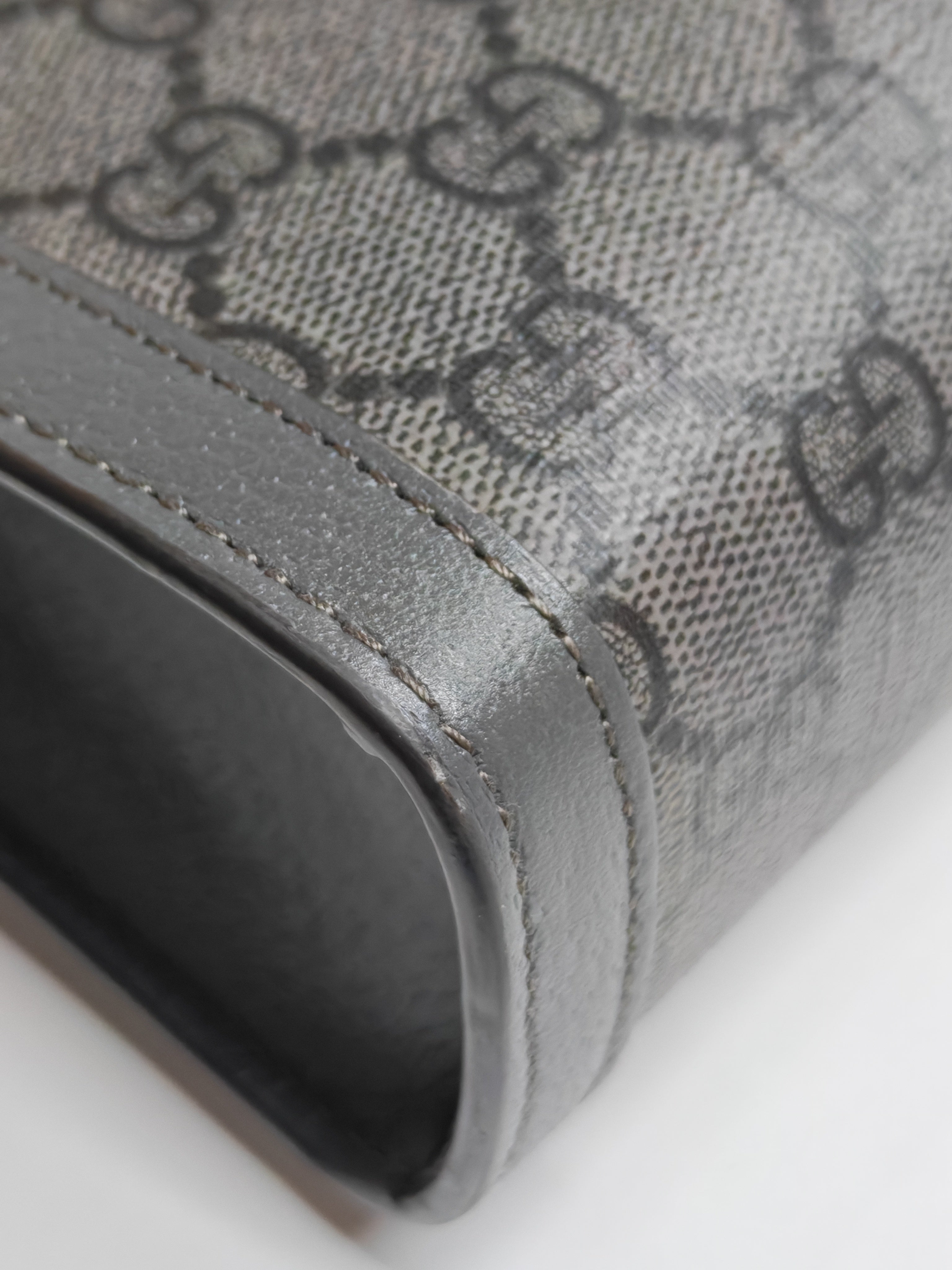 Ophidia Supreme in Gray Canvas Pouch/Clutch Bag | Purse Maison Luxury Bags Shop